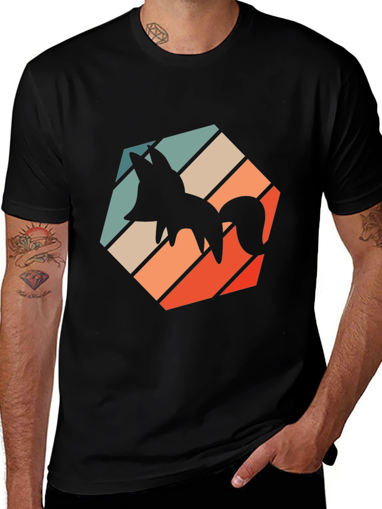 Variant 12 of Retro Fox Graphic Tee - Vintage Style T-Shirt
