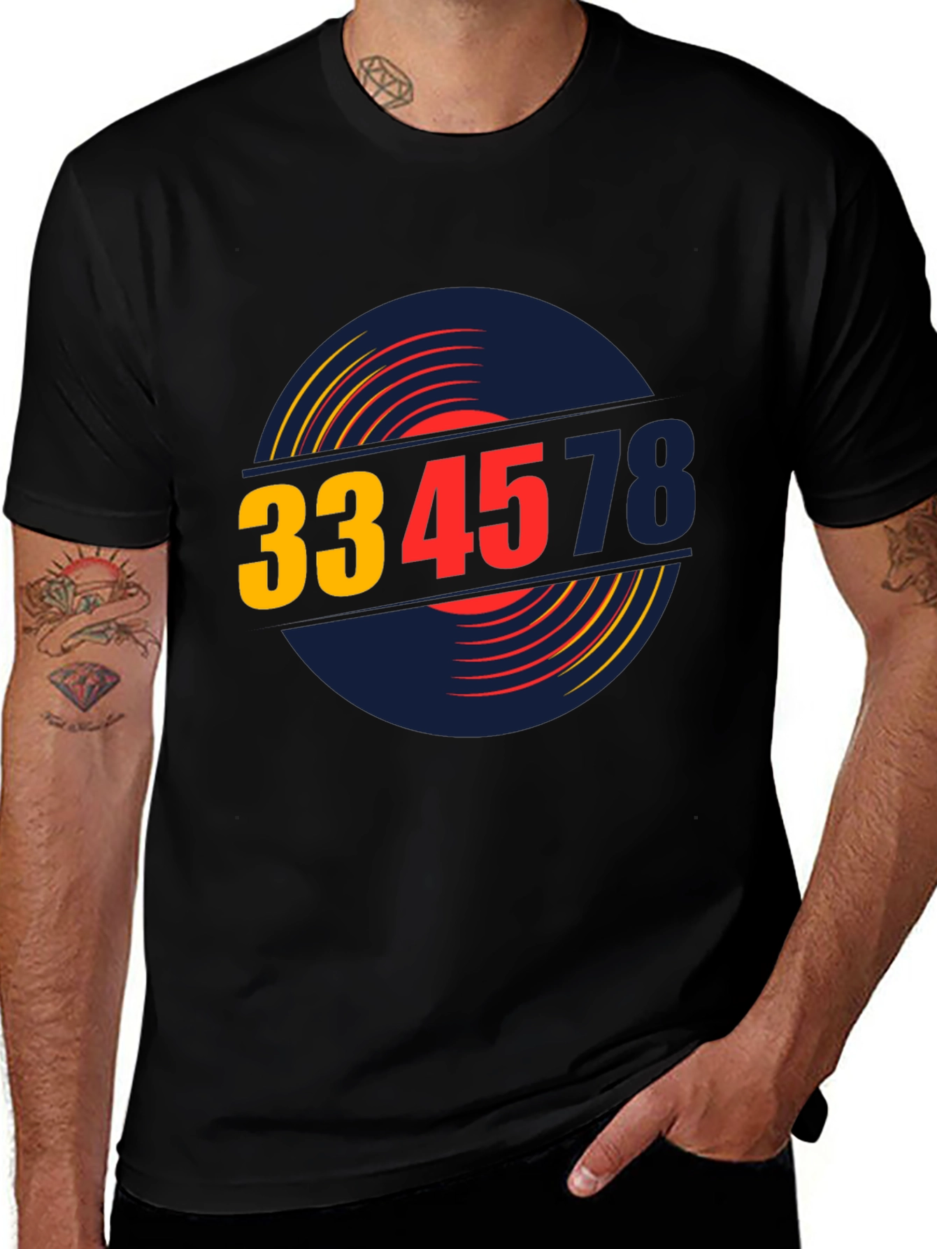 Variant 24 of Retro Vinyl Record Speed T-Shirt
