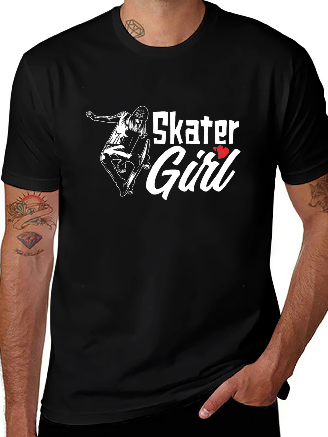 Variant 16 of Skater Girl Graphic Tee - Cool Style