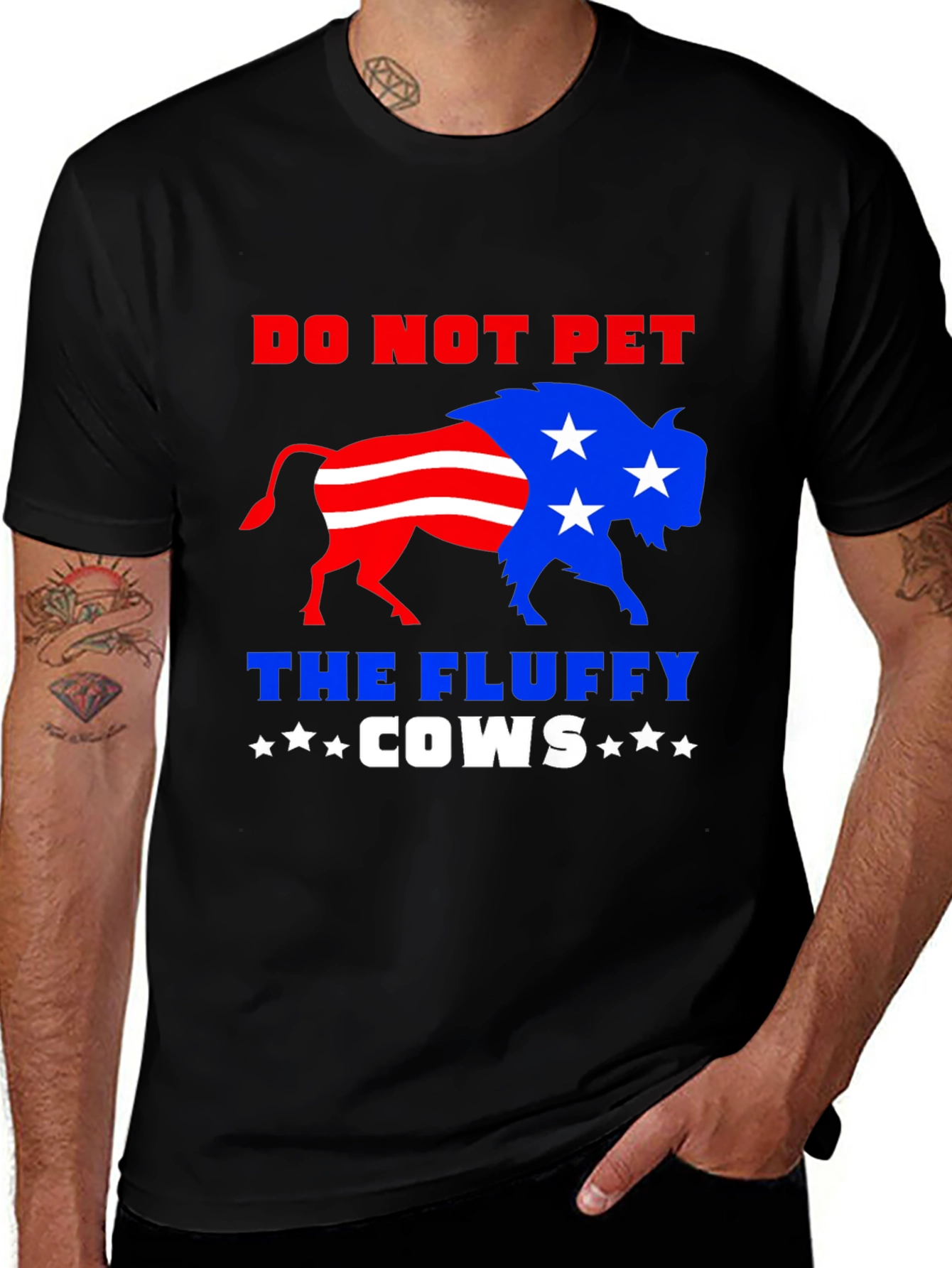 Variant 5 of Do Not Pet The Fluffy Cows T-Shirt