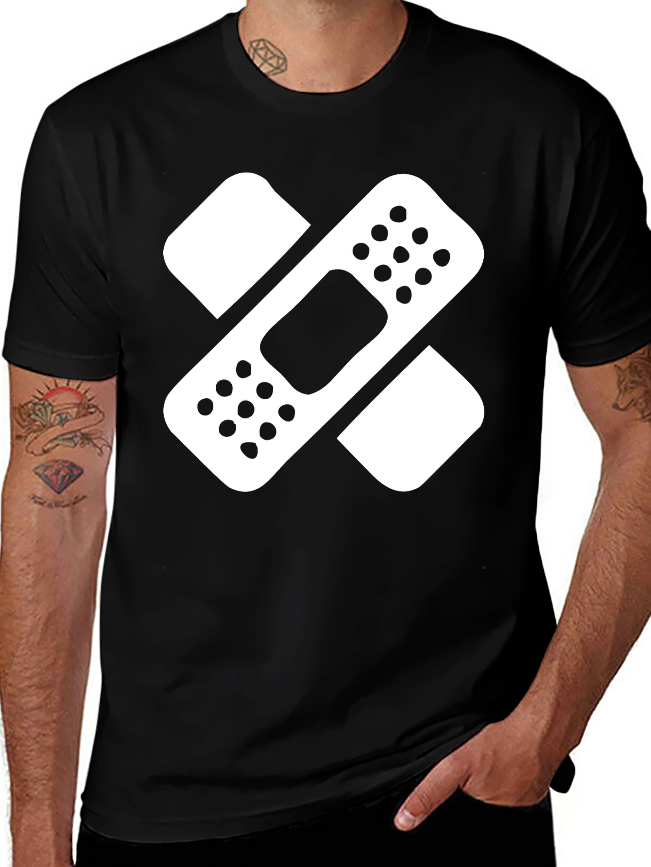 Variant 8 of Bandage Graphic Tee - Funny First Aid Shirt