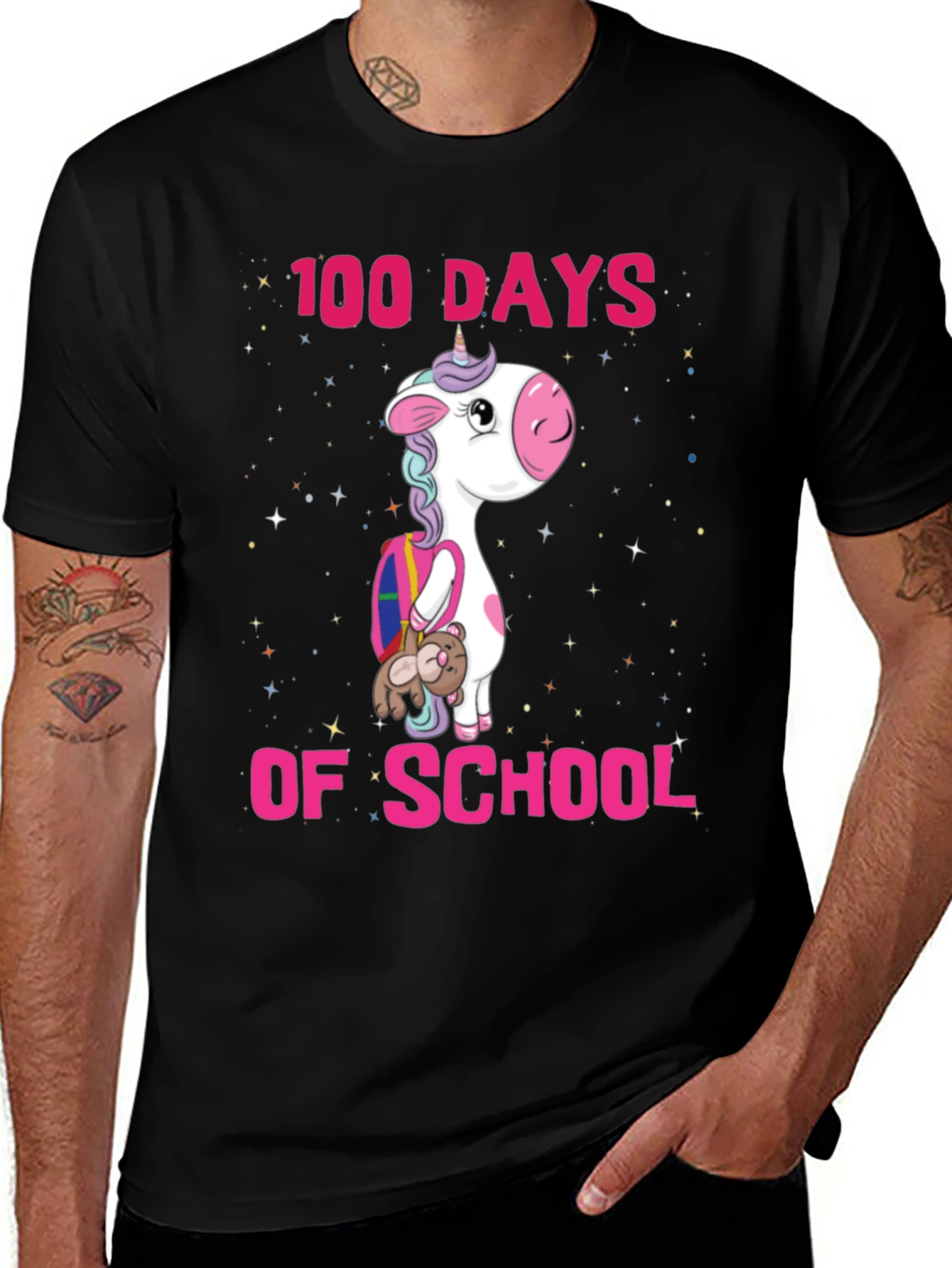 Variant 24 of 100 Days of School Unicorn T-Shirt