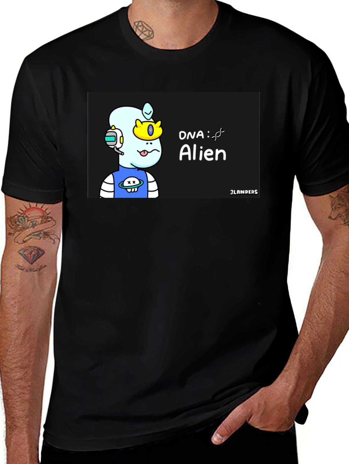 Variant 6 of Alien DNA Graphic T-Shirt