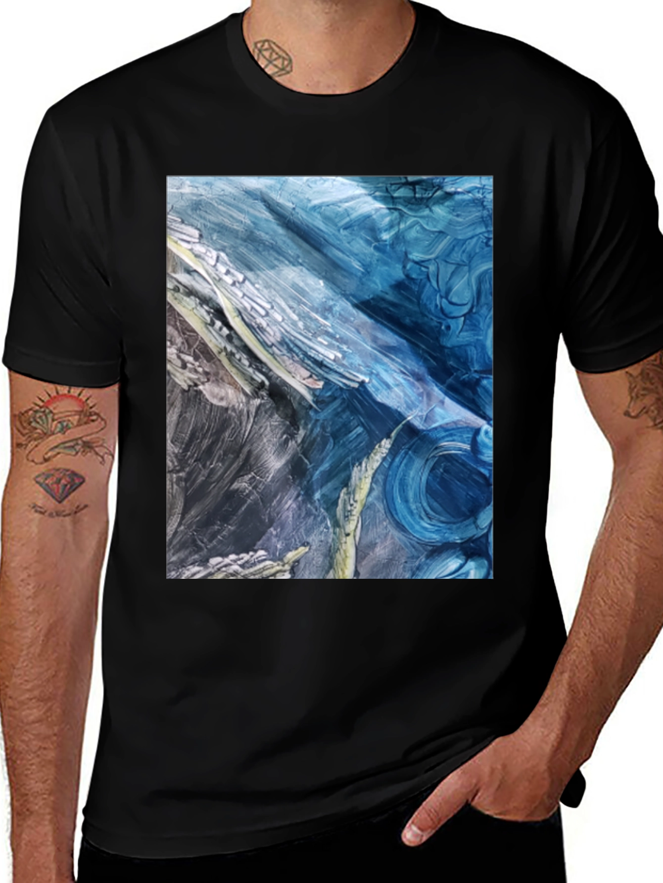 Variant 30 of Abstract Art Tee - Modern Comfort