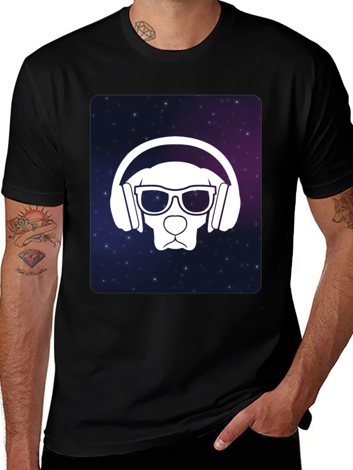 Variant 6 of Cool Dog DJ Graphic T-Shirt