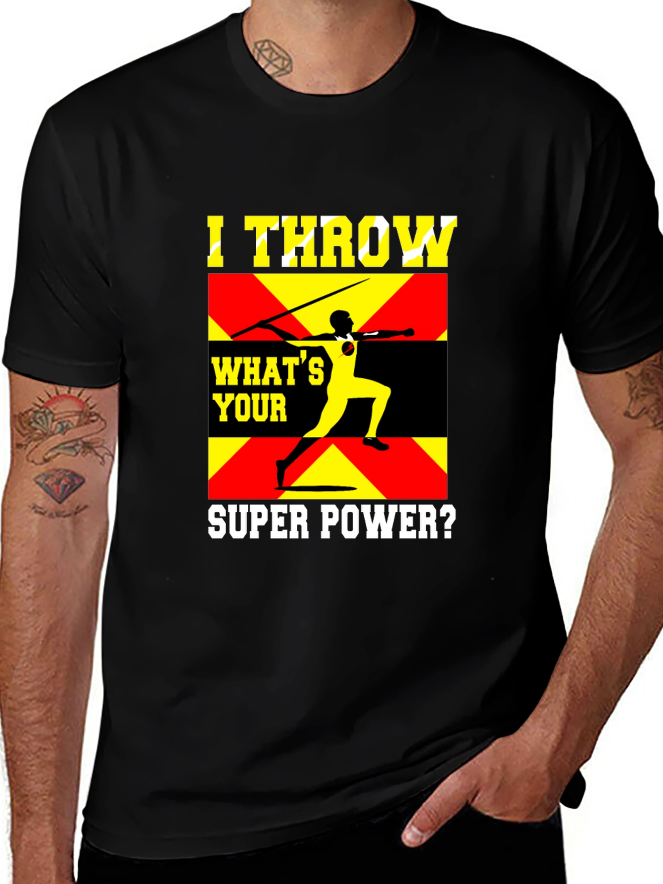Variant 22 of I Throw Javelin Super Power T-Shirt