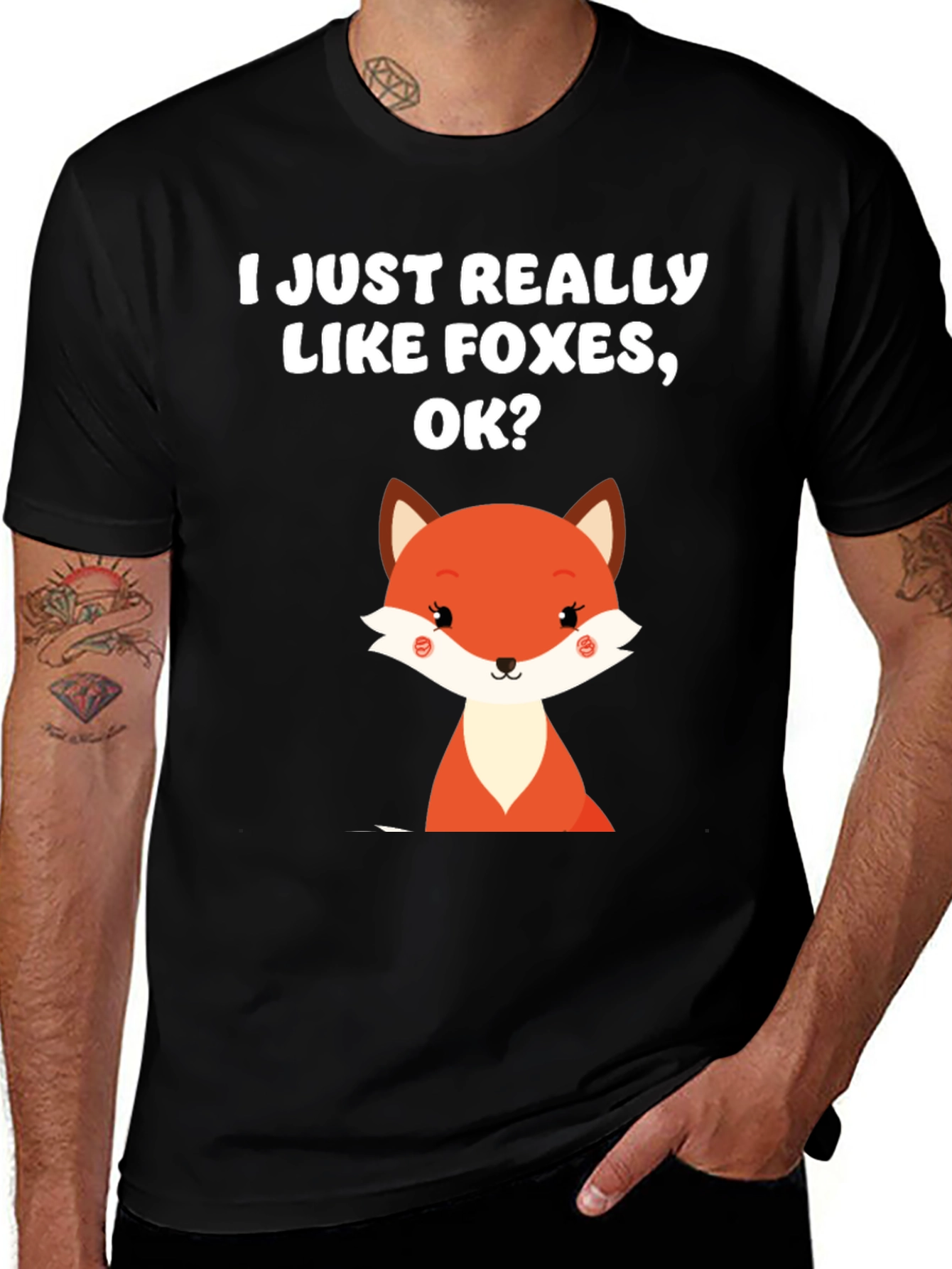 Variant 6 of I Just Really Like Foxes, OK? T-Shirt