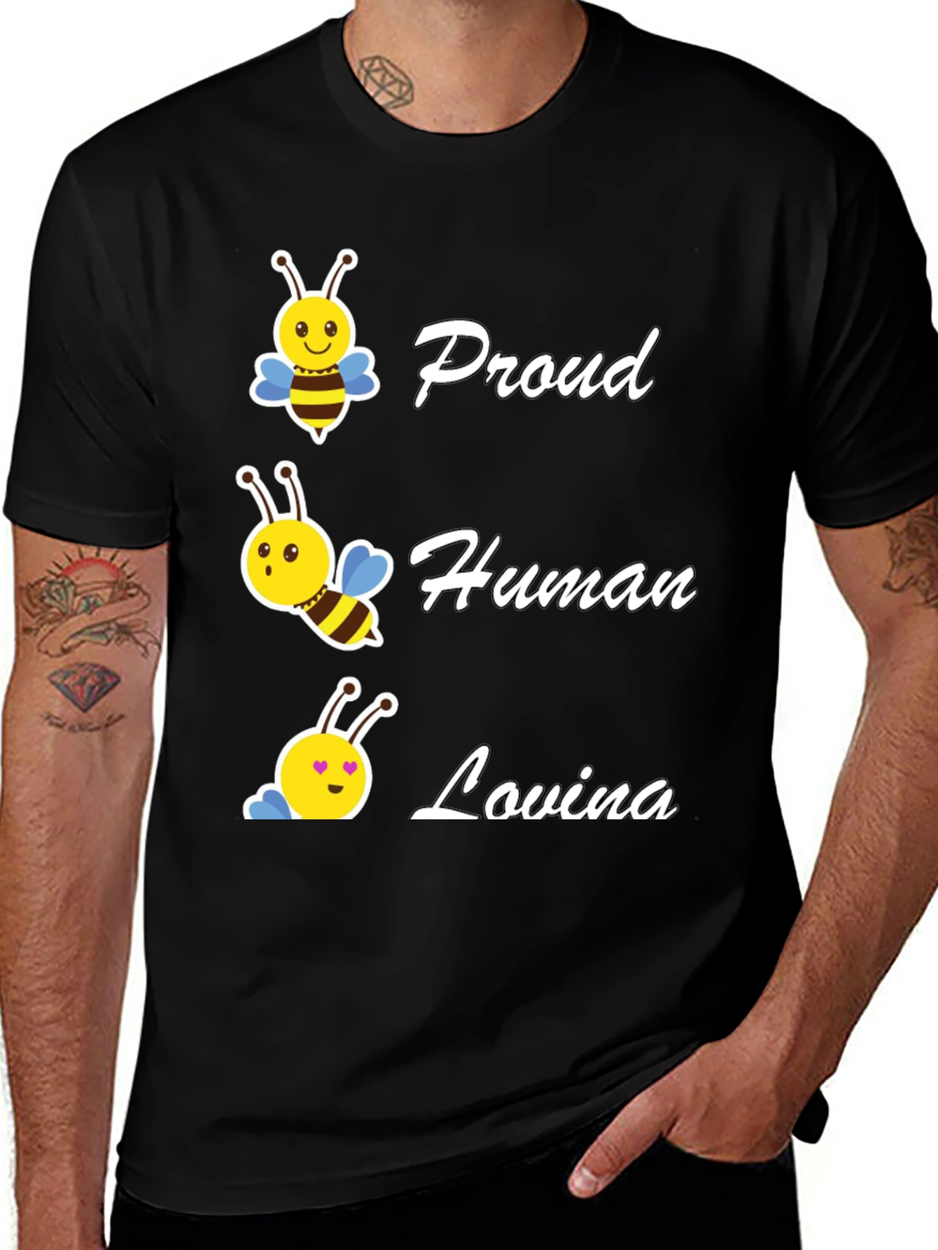 Variant 28 of Proud Human Bee Loving T-Shirt
