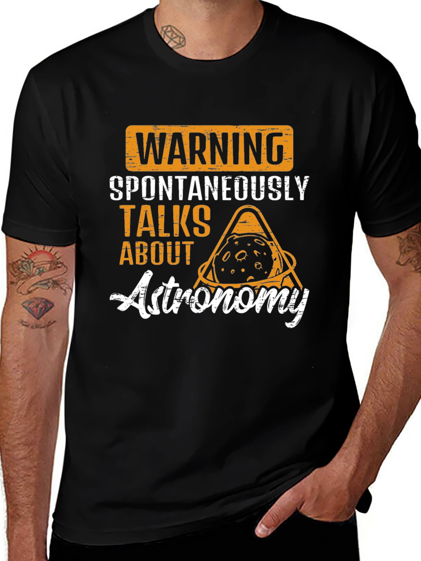 Variant 4 of Warning Talks About Astronomy T-Shirt