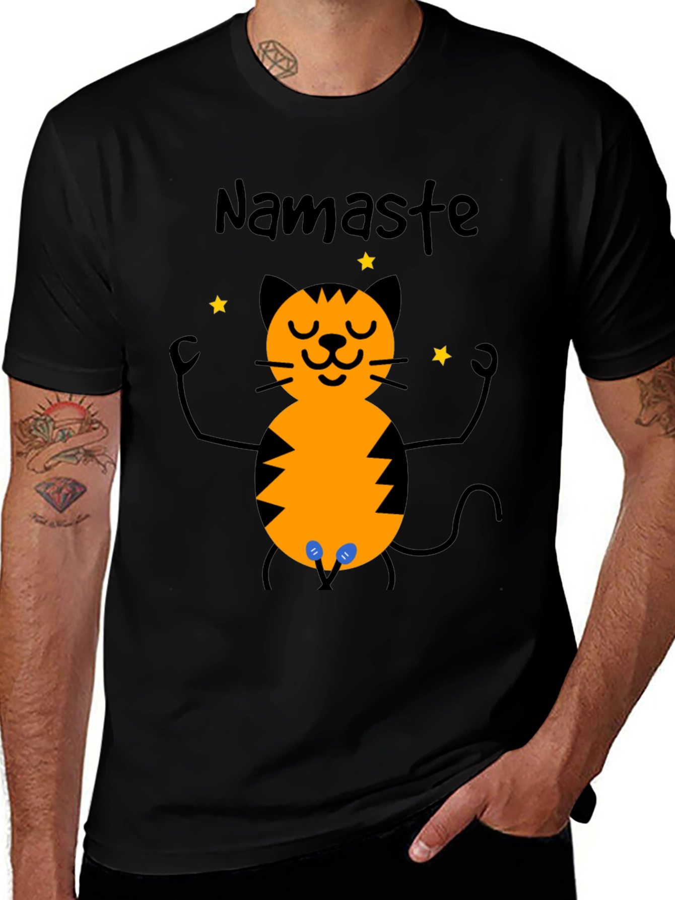 Variant 5 of Namaste Cat T-Shirt - Funny Yoga Meditation Tee