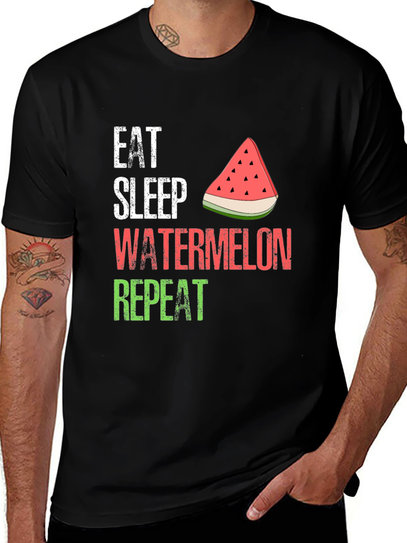 Variant 9 of Eat Sleep Watermelon Repeat T-Shirt