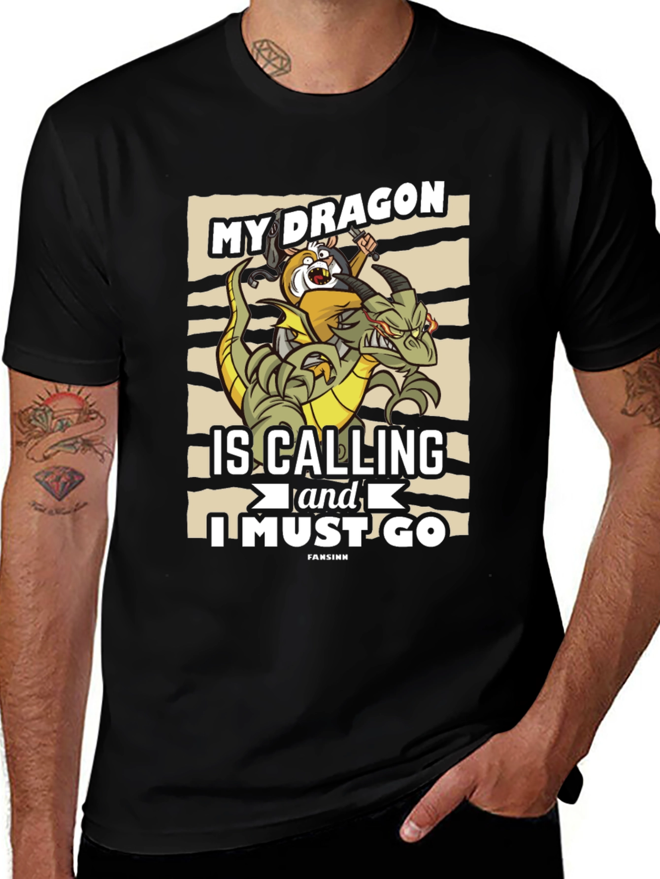 Variant 21 of My Dragon Is Calling T-Shirt