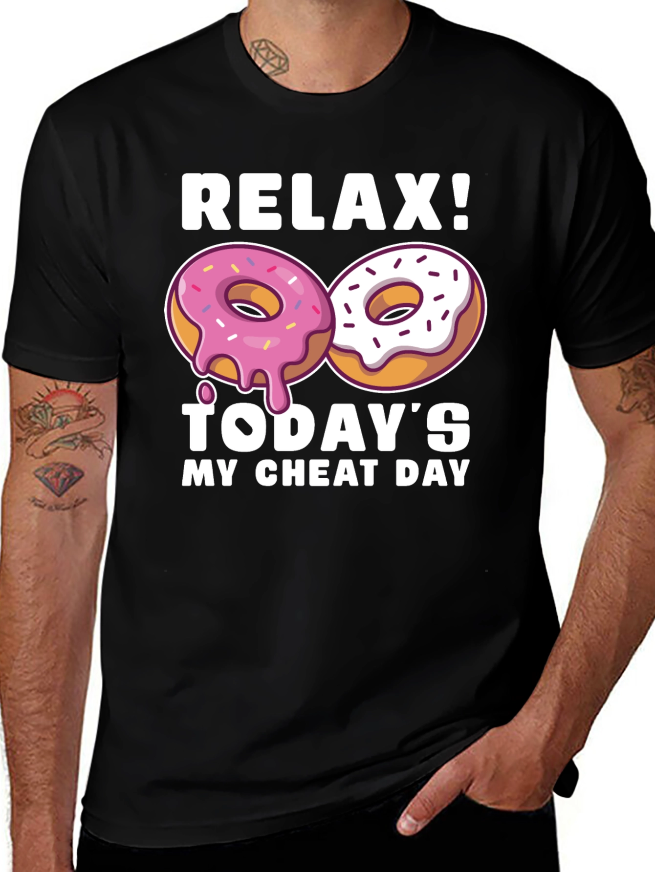 Variant 10 of Relax Cheat Day Donut T-Shirt