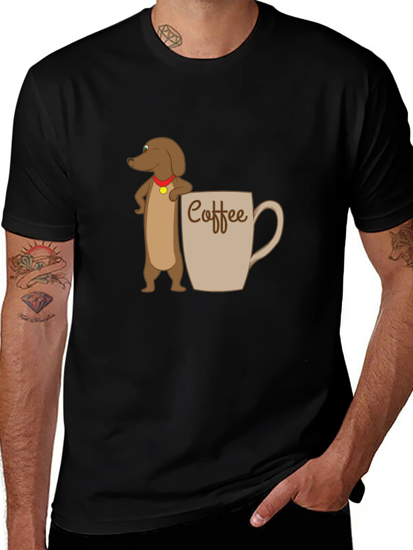 Variant 25 of Coffee Lover Dachshund Graphic Tee