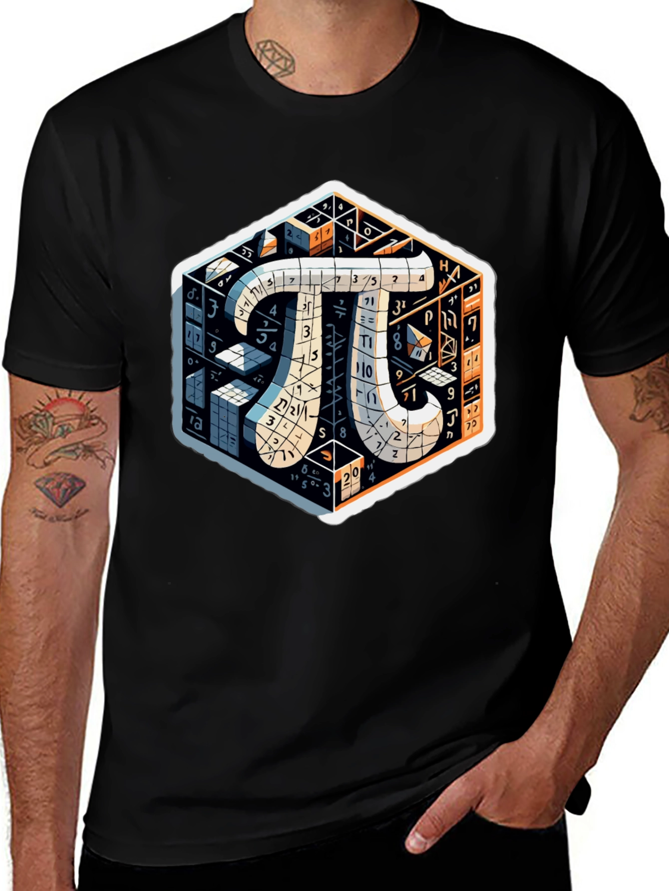 Variant 28 of Math Pi Symbol T-Shirt