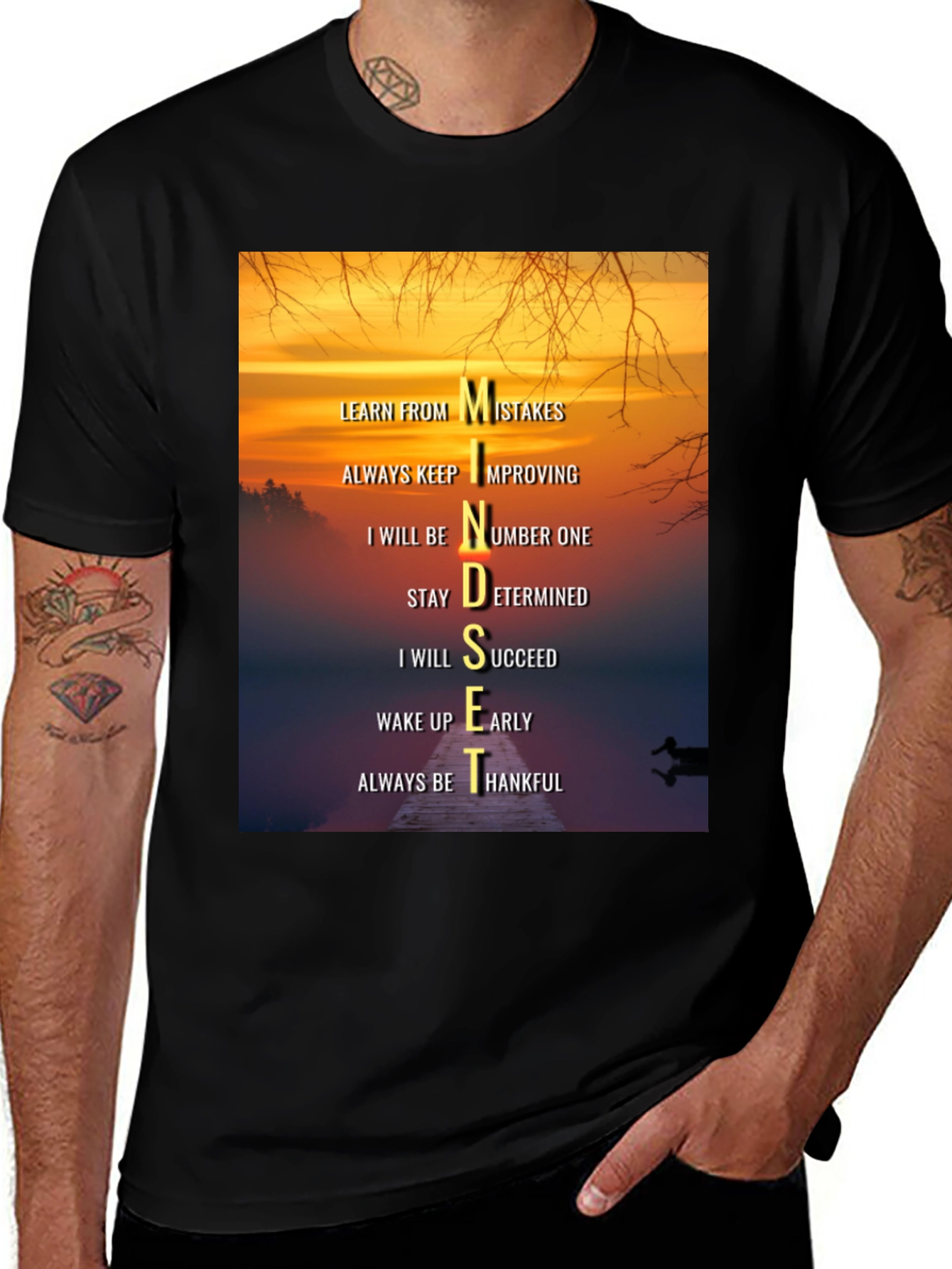 Variant 27 of Mindset Inspirational Graphic T-Shirt