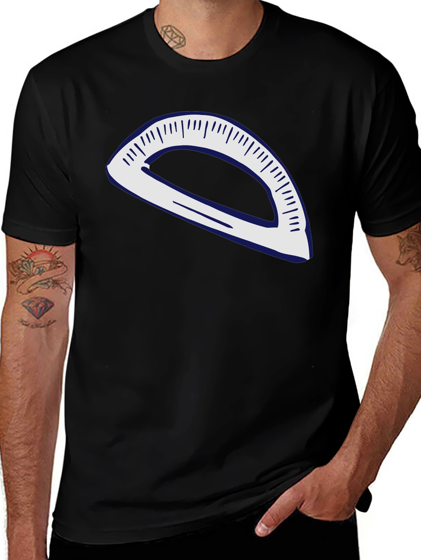 Variant 26 of Architect's Protractor Graphic T-Shirt