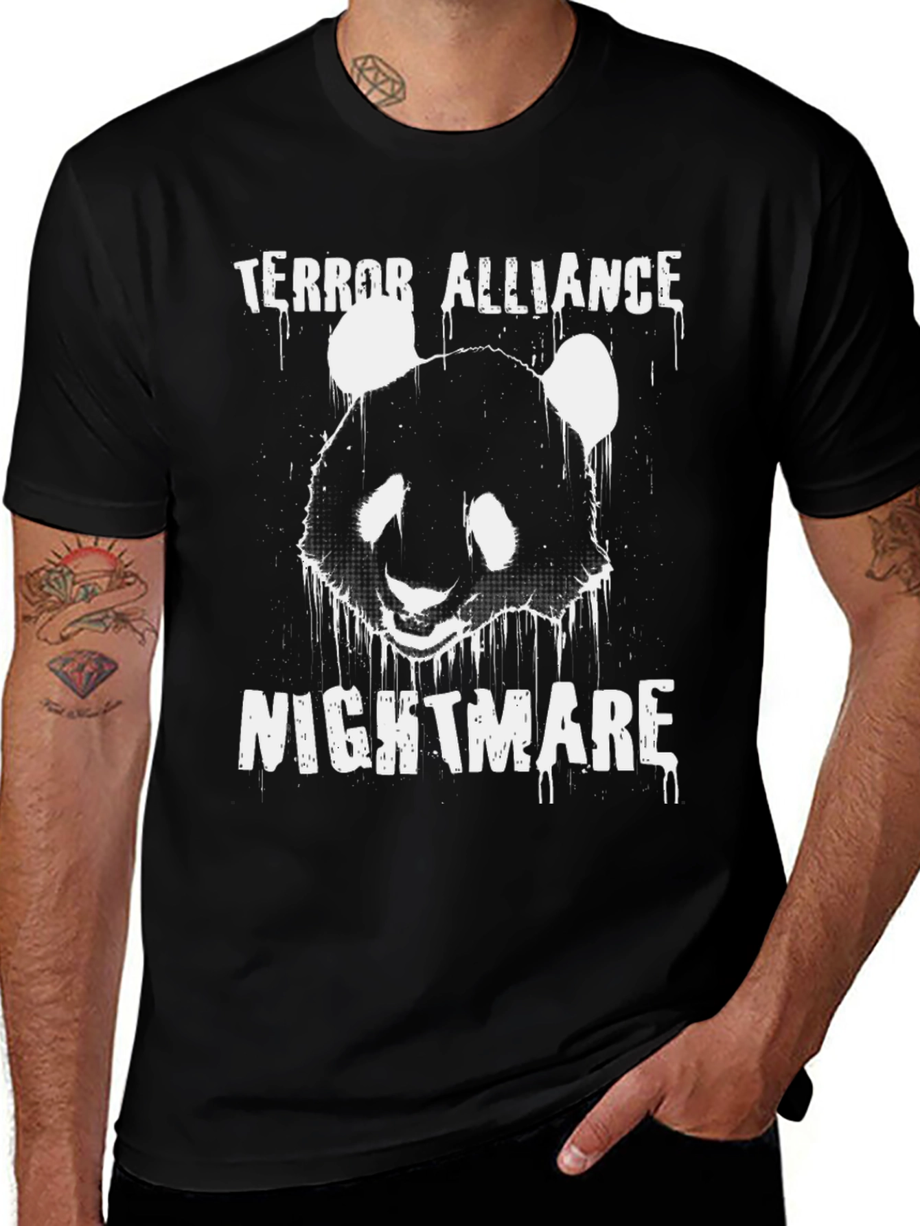 Variant 25 of Terror Alliance Nightmare Panda Graphic T-Shirt