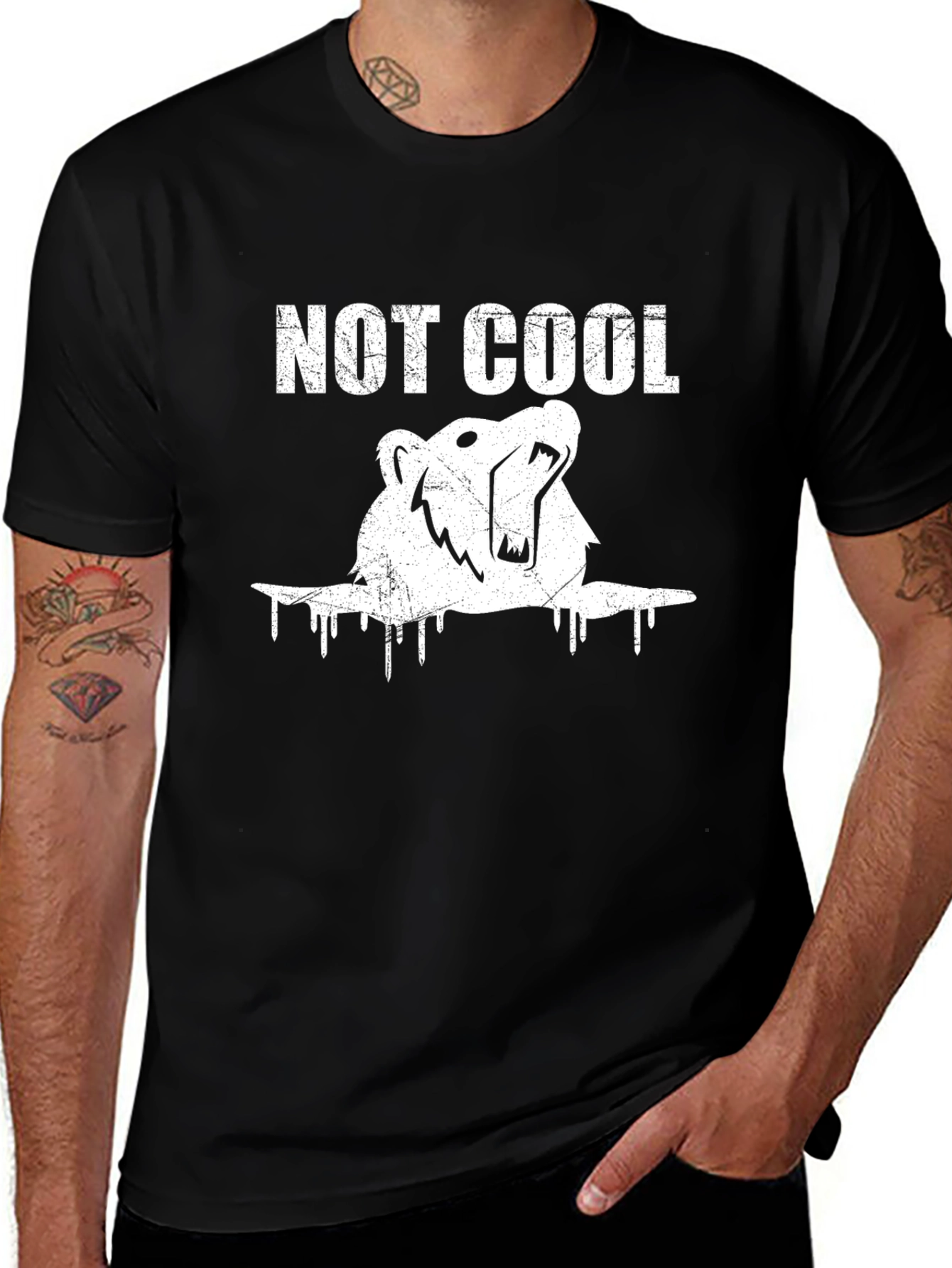 Variant 8 of Not Cool Polar Bear Graphic T-Shirt