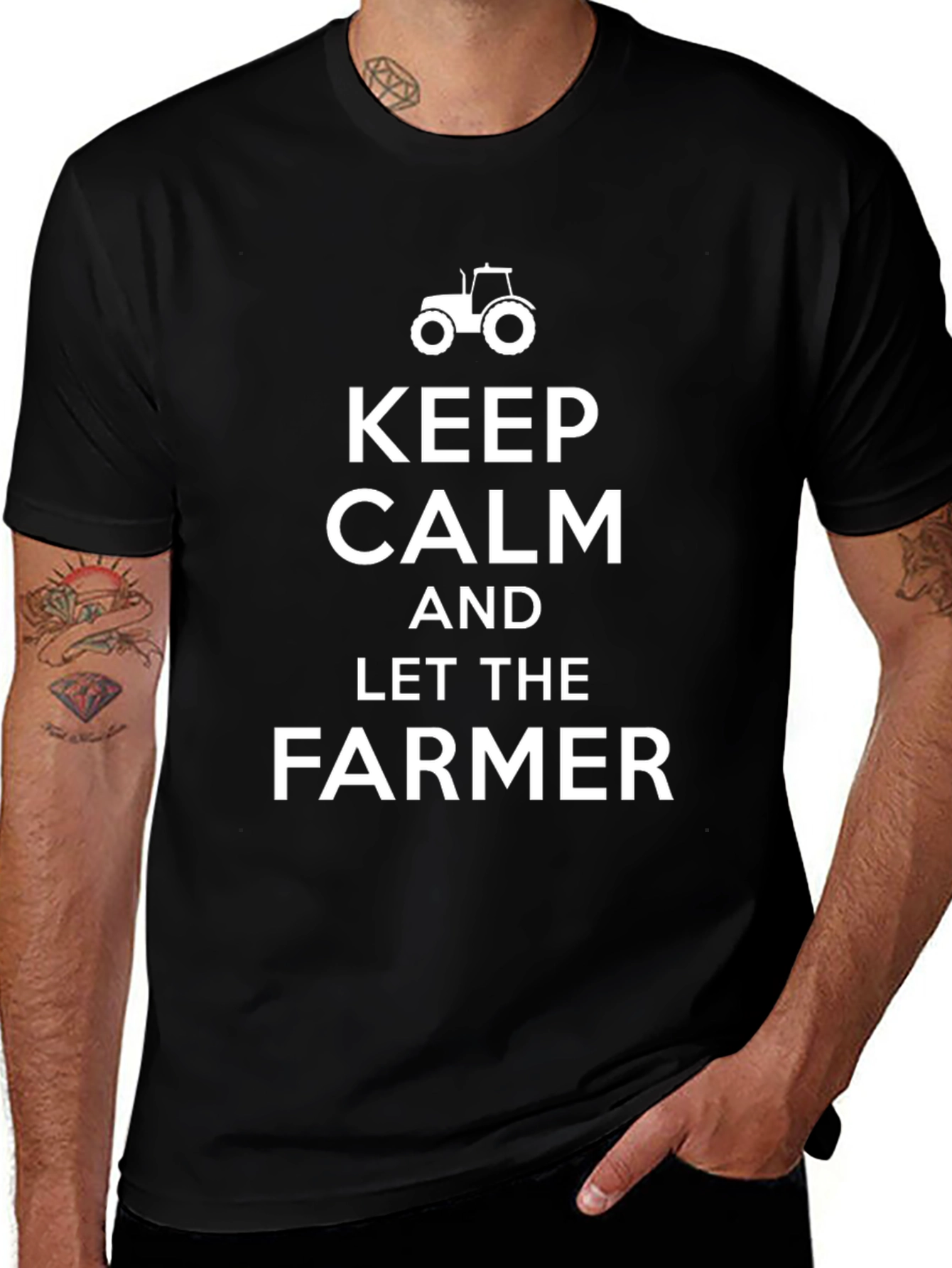 Variant 28 of Keep Calm and Let the Farmer T-Shirt