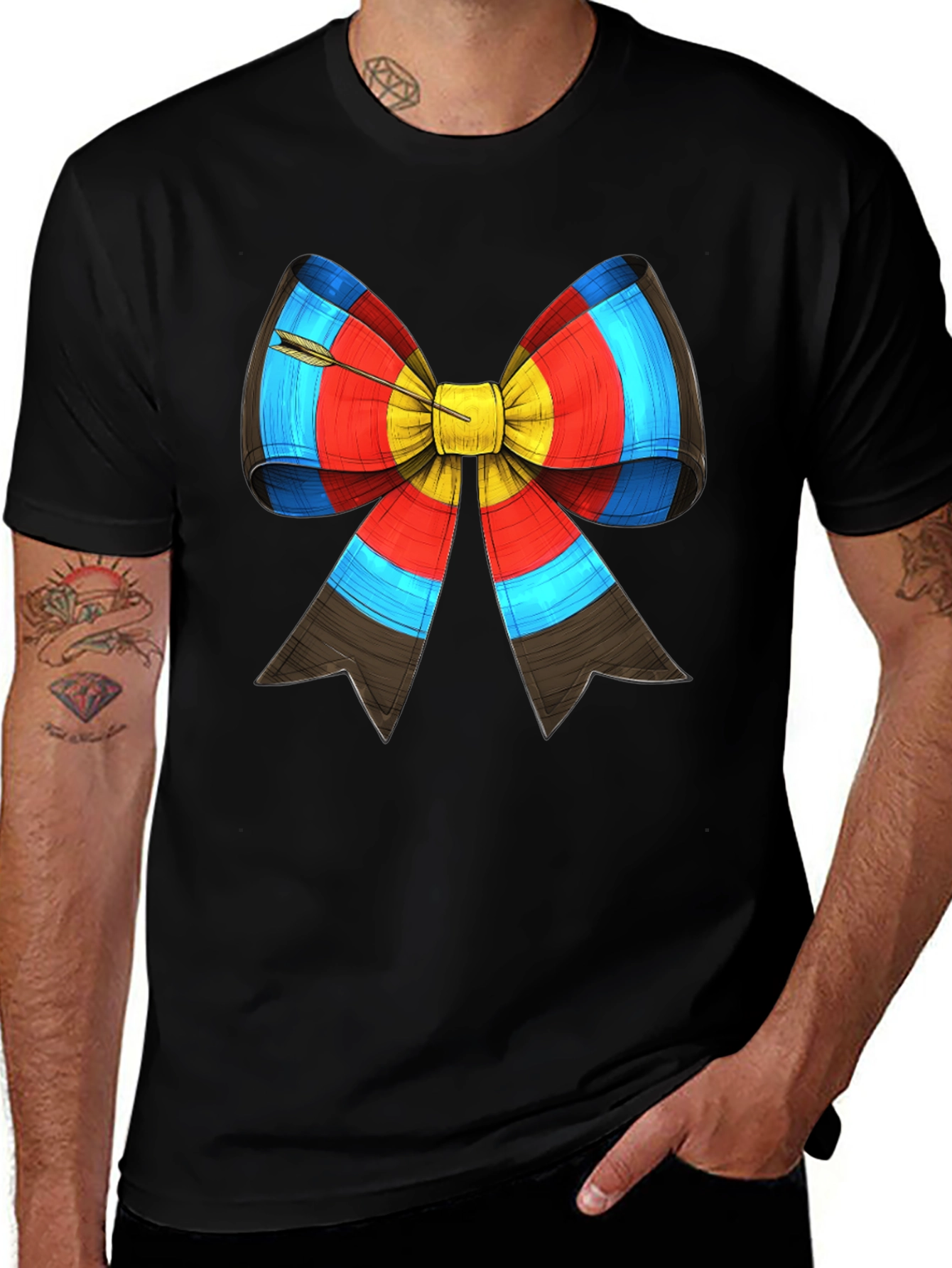 Variant 8 of Archery Target Bow Arrow Graphic Tee