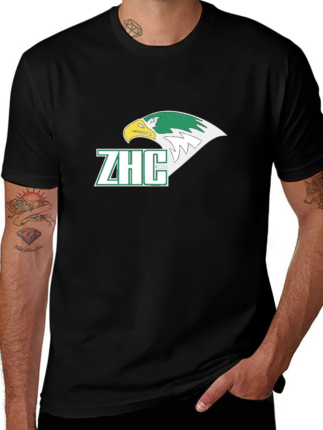 ZHC Eagle Logo Black T-Shirt