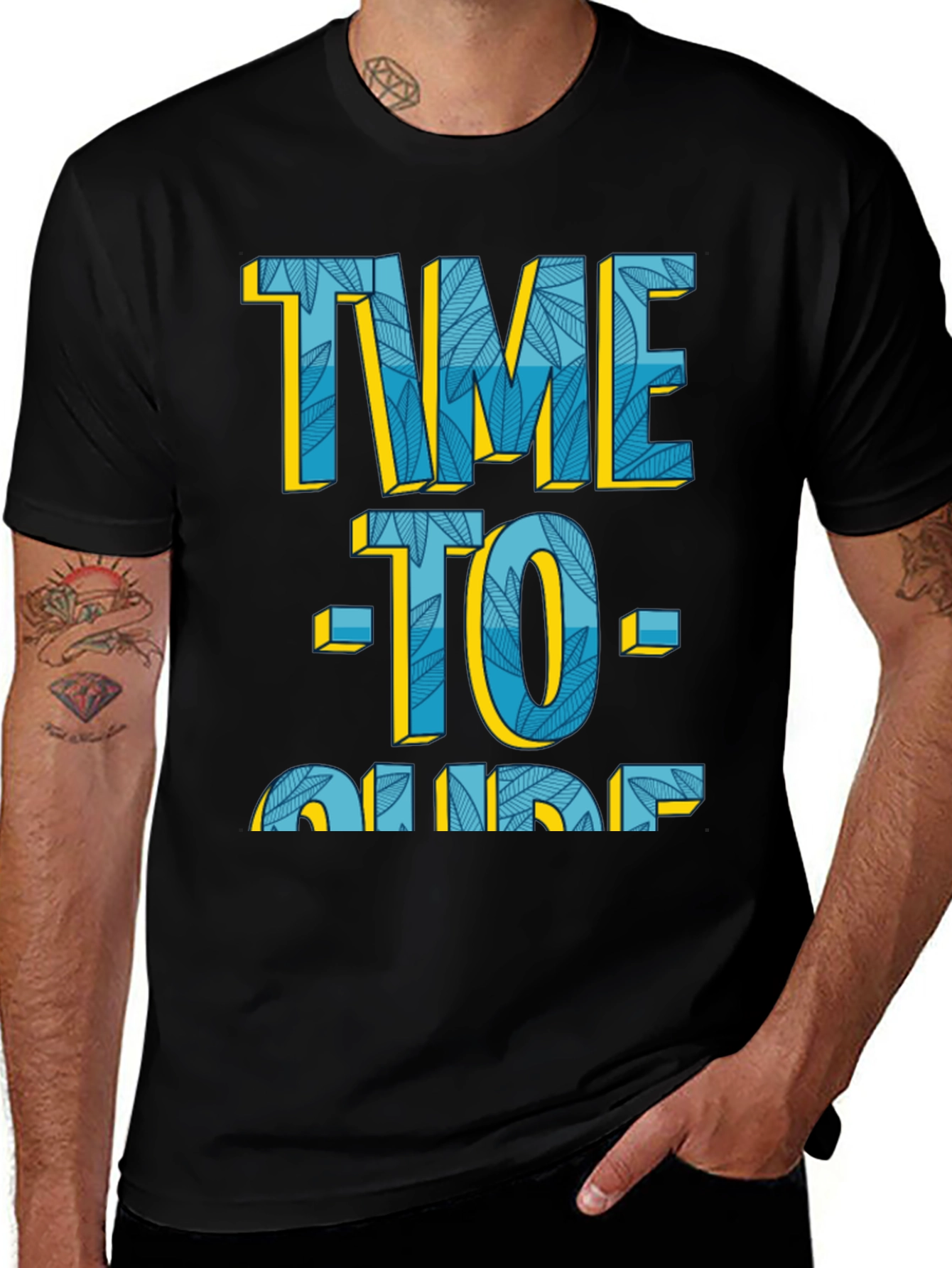 Variant 21 of Time to Cruise Graphic Tee - Black