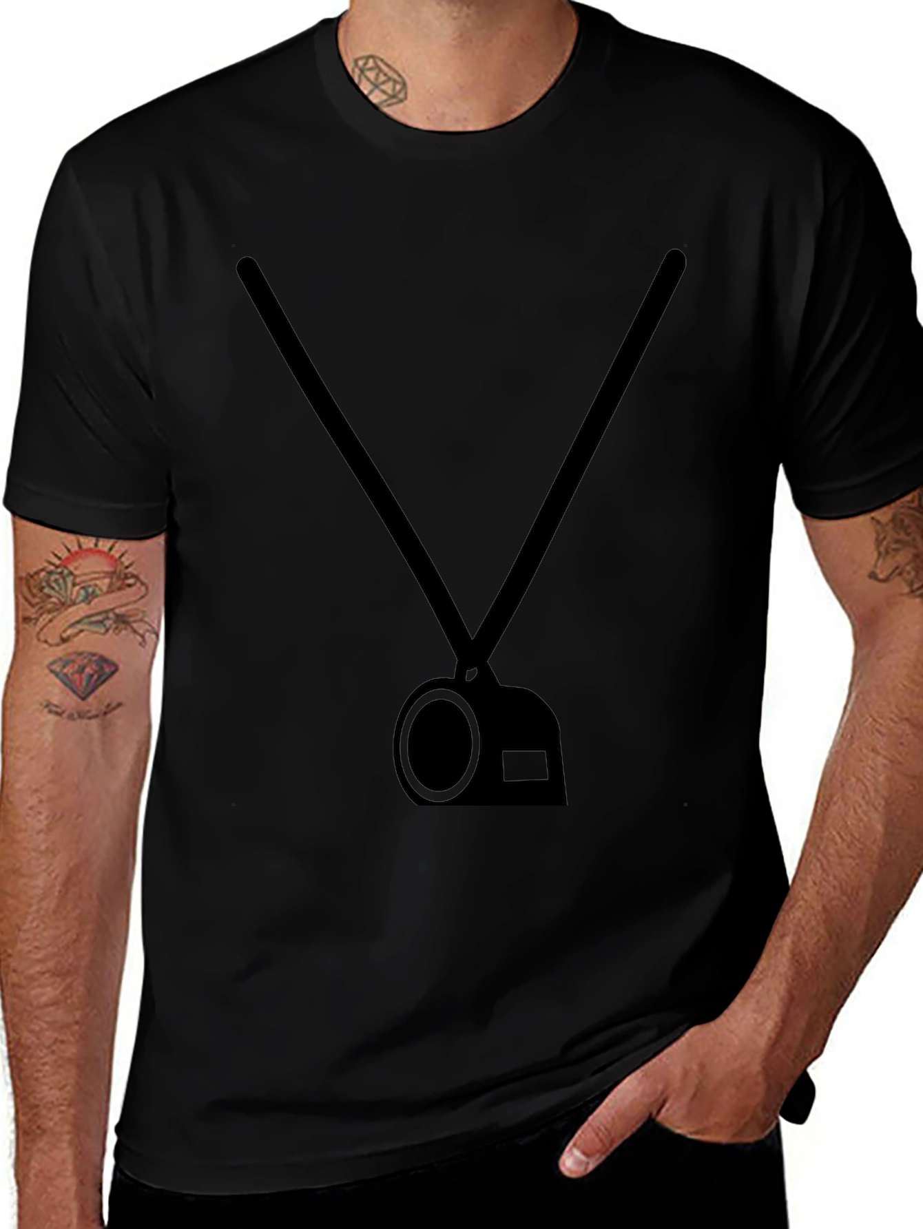 Variant 9 of Stylish Black T-Shirt with Camera Graphic