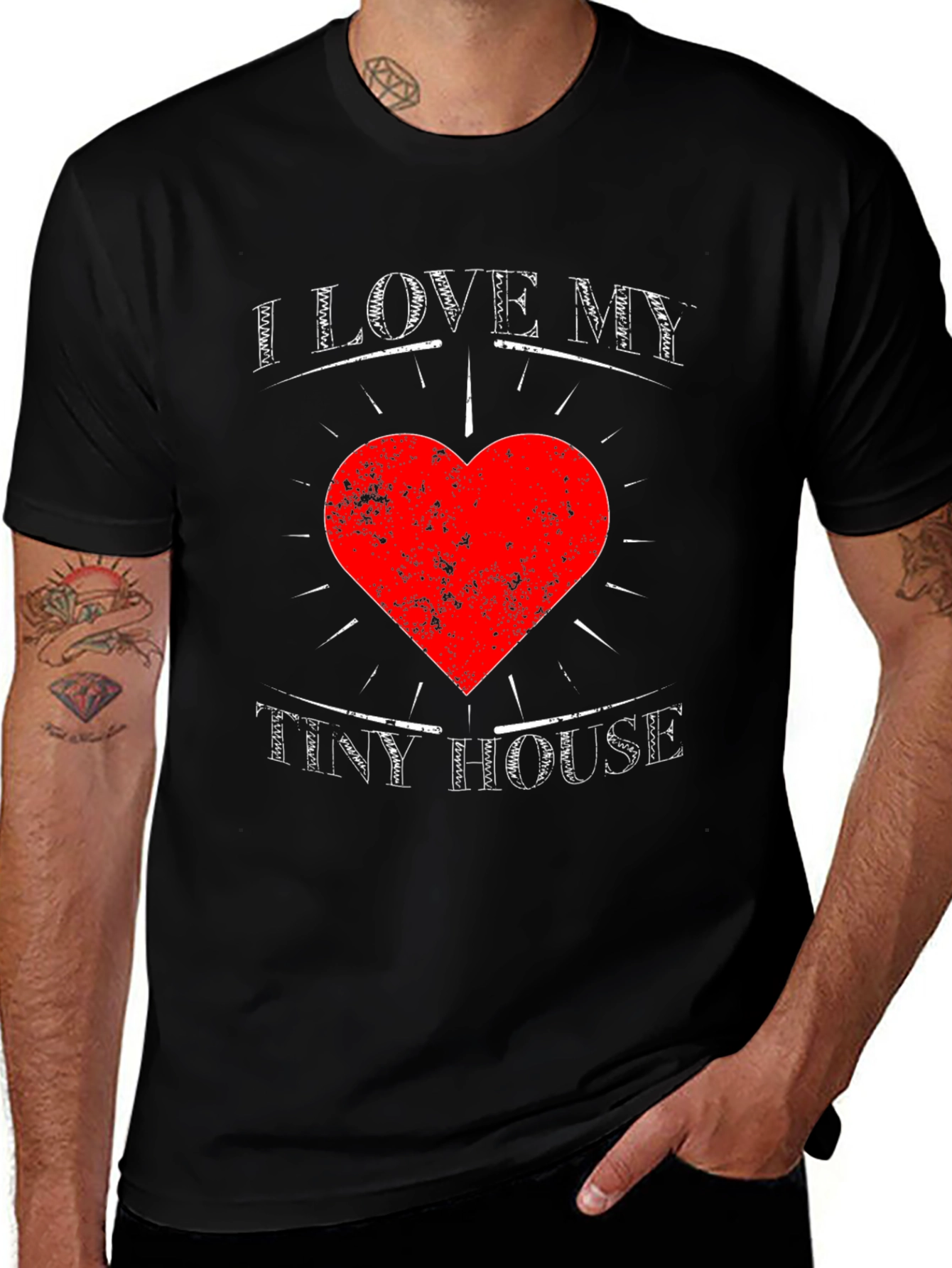 Variant 25 of I Love My Tiny House T-Shirt - Heart Graphic