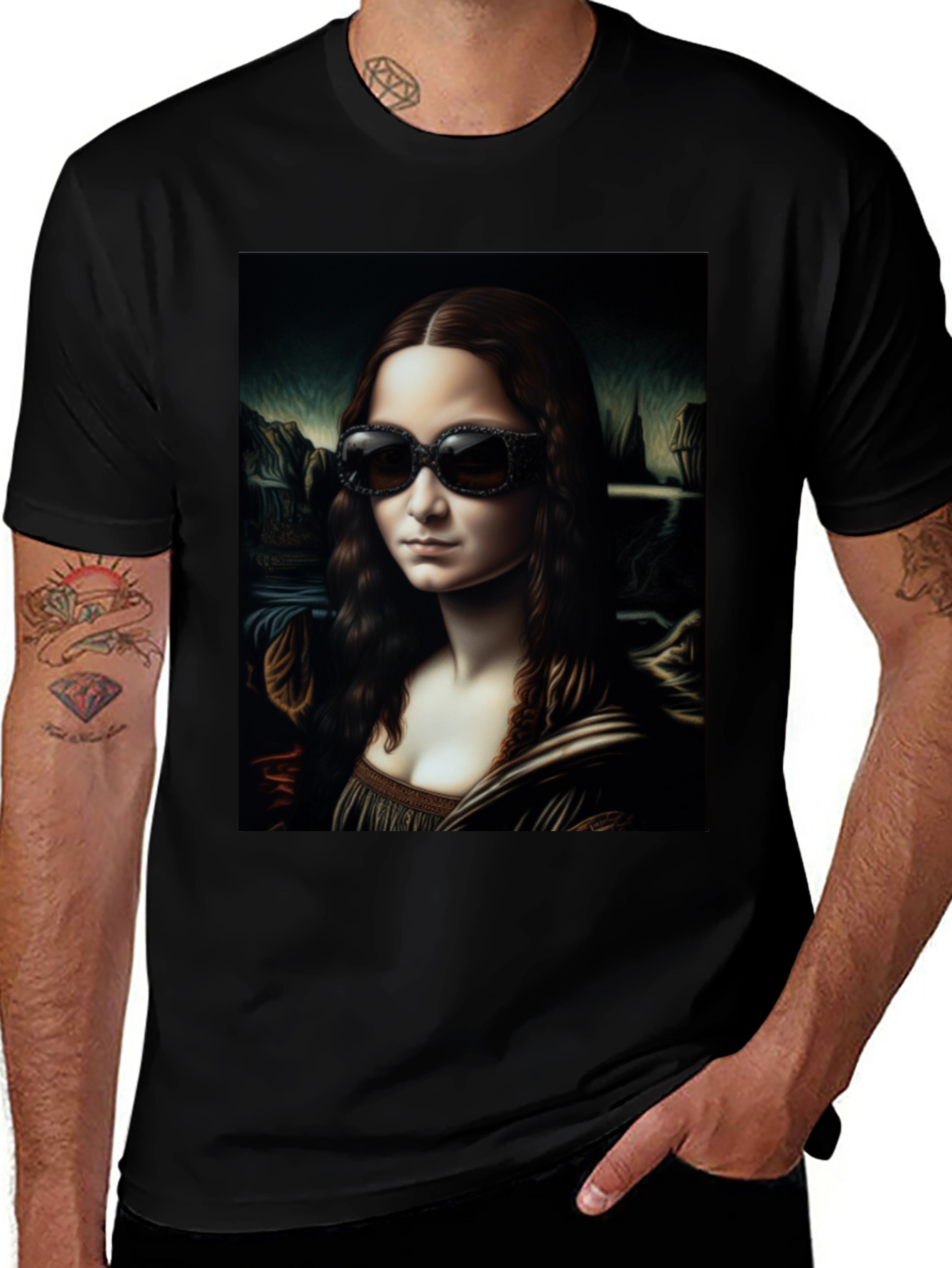 Mona Lisa Sunglasses T-Shirt