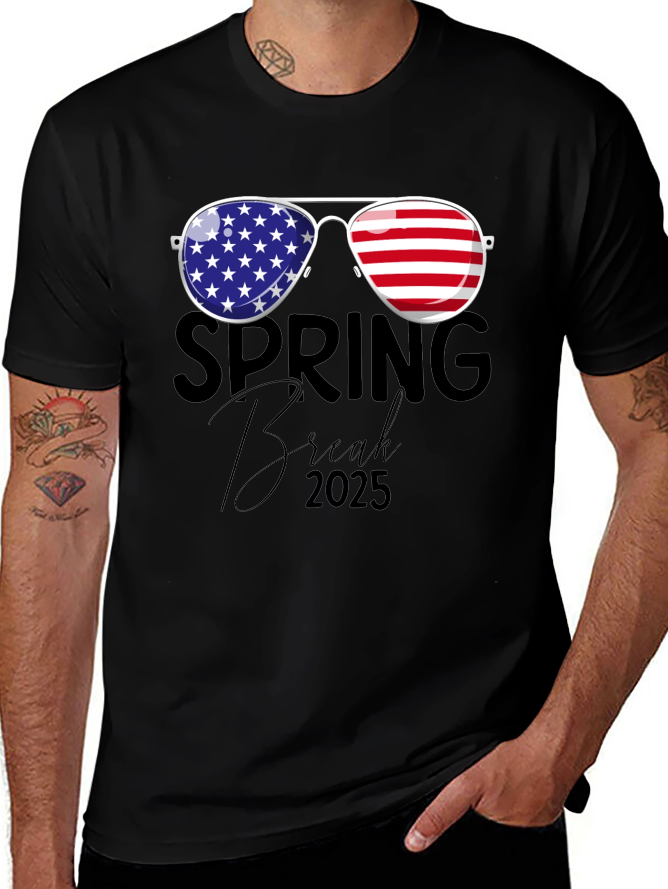 Variant 8 of Spring Break 2025 Patriotic T-Shirt