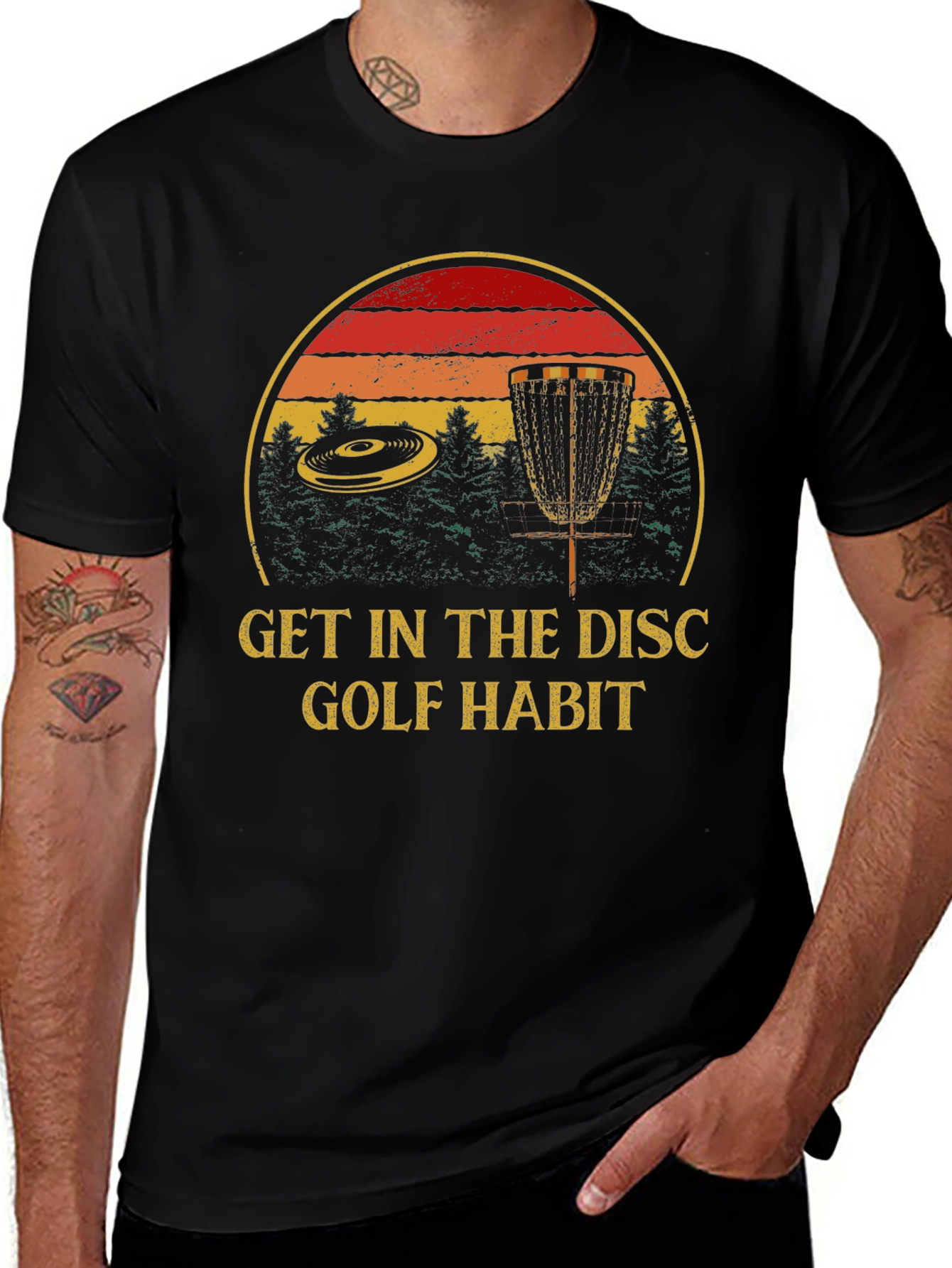 Variant 3 of Get in the Disc Golf Habit T-Shirt