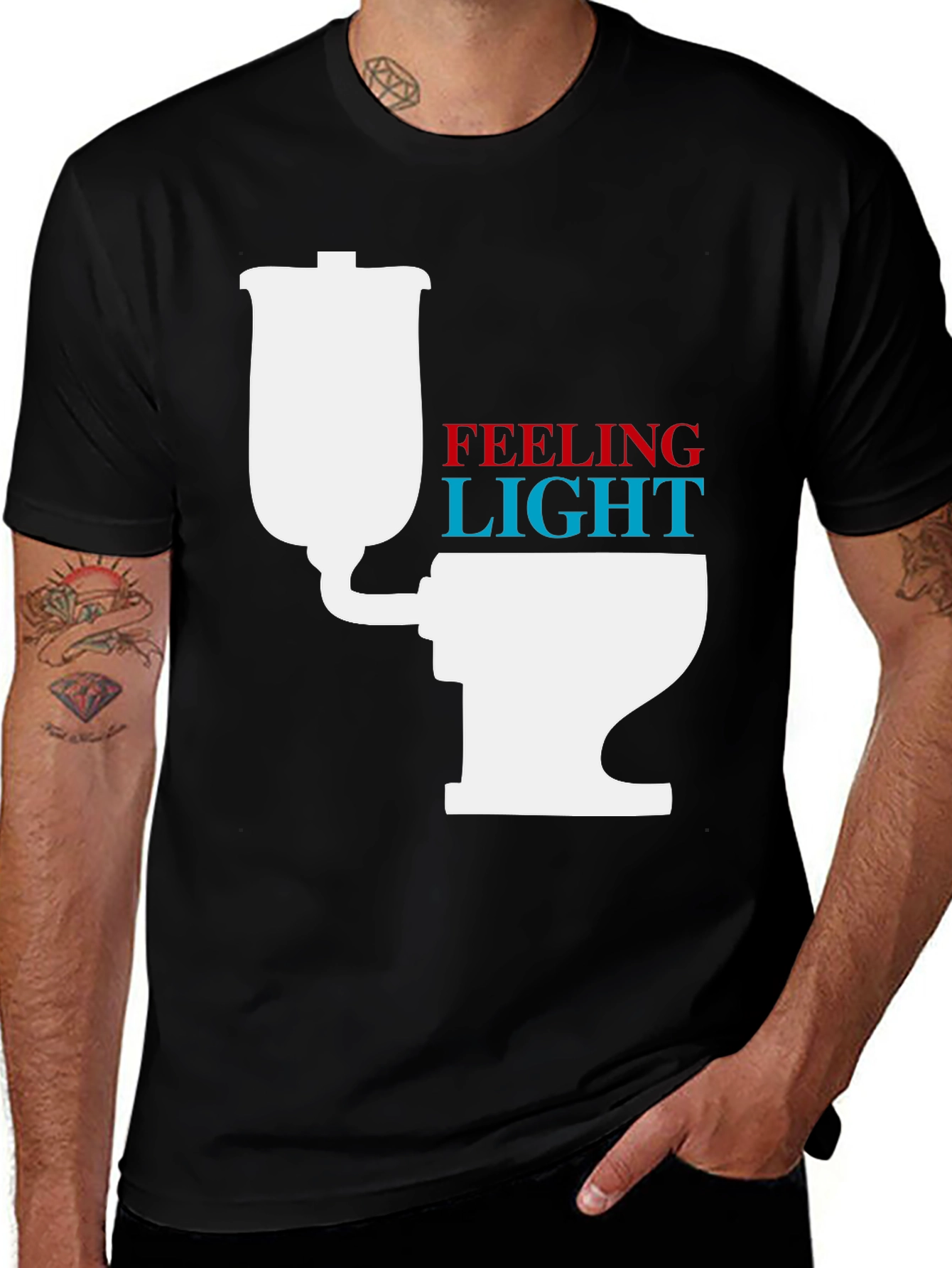 Variant 12 of Feeling Light Funny Graphic Tee