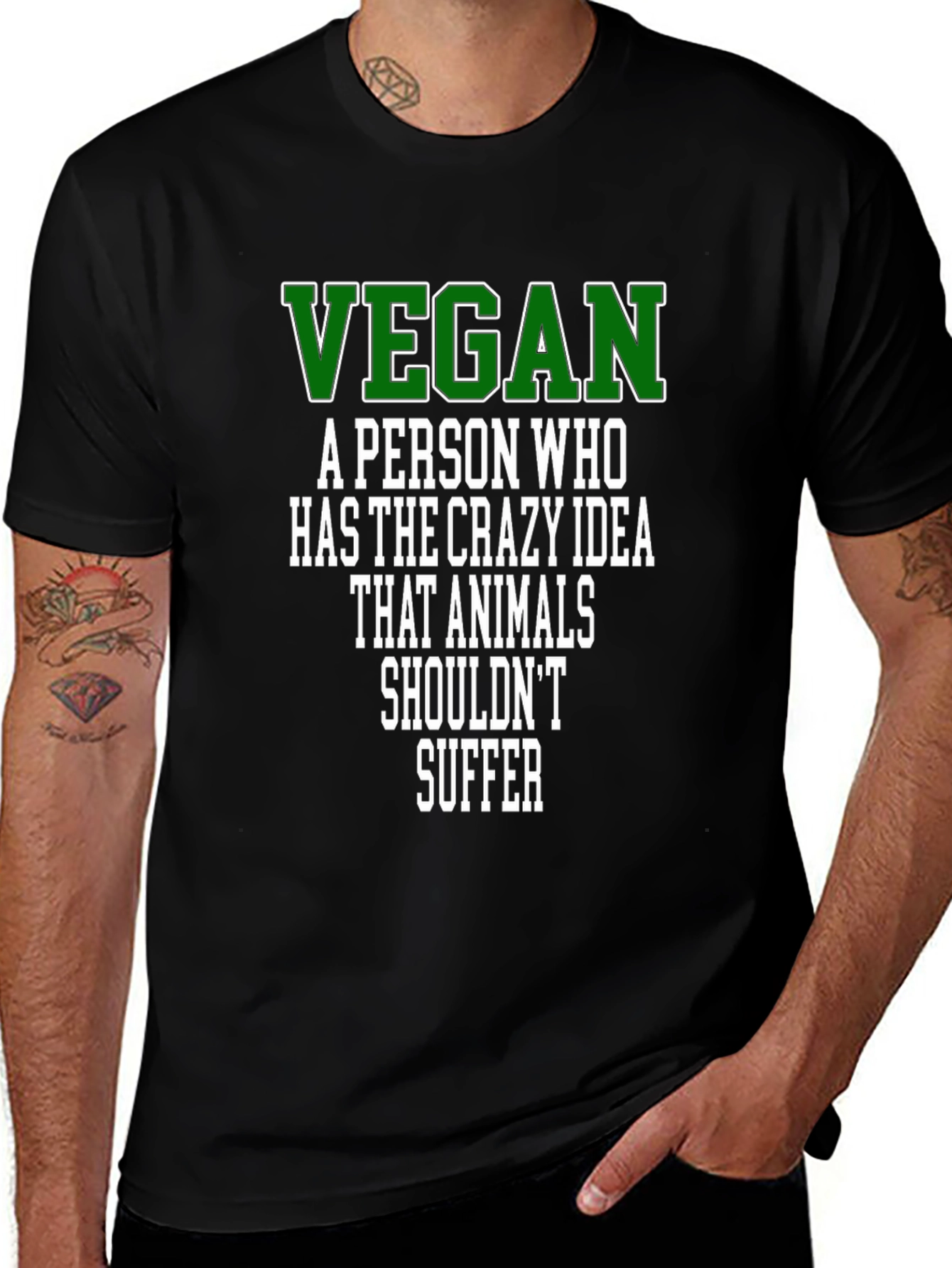 Variant 19 of Vegan Definition Graphic Tee - Animal Rights T-Shirt