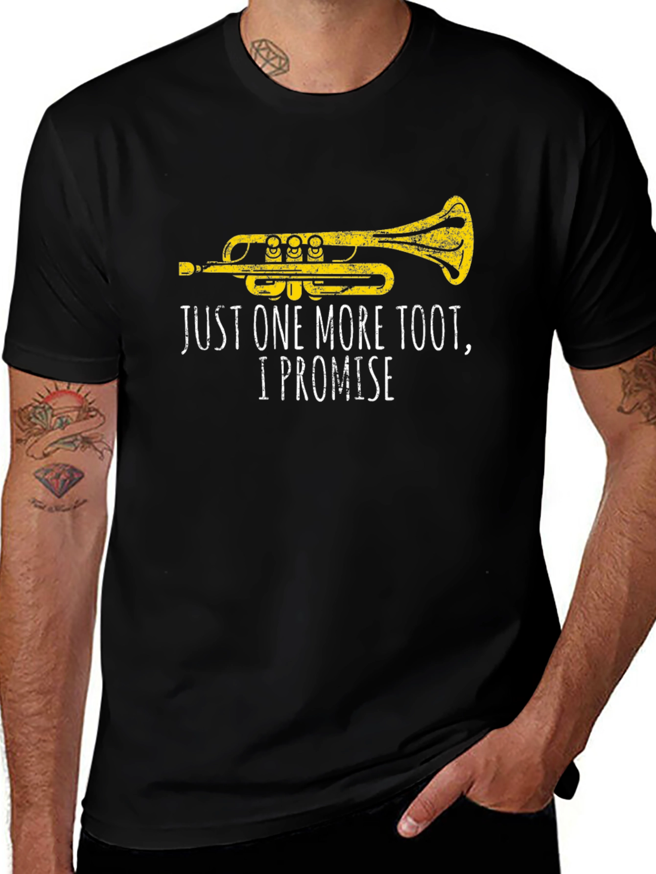 Variant 4 of Just One More Toot Trumpet Graphic Tee
