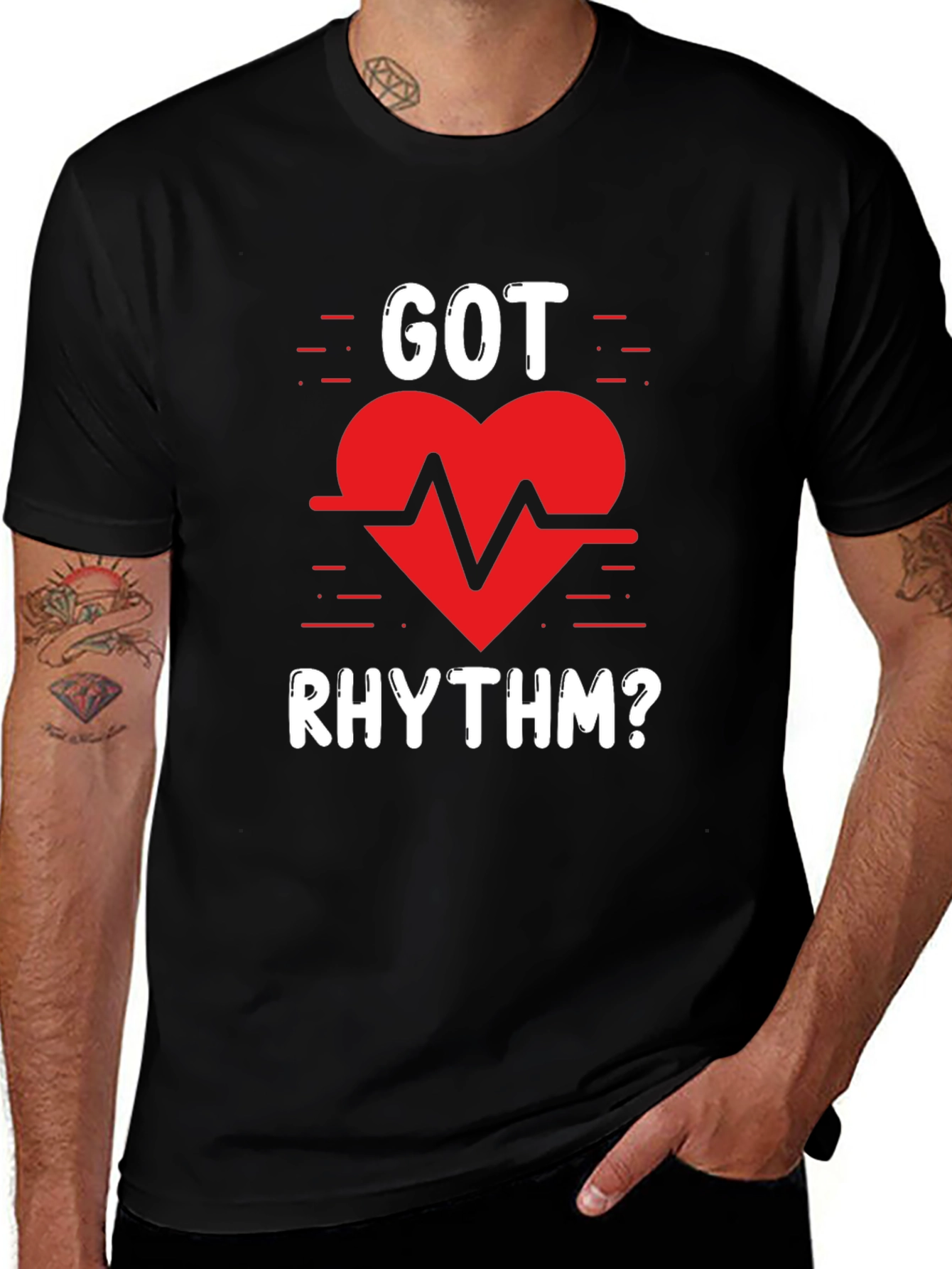 Variant 11 of Got Rhythm? T-Shirt - Heartbeat Graphic Tee