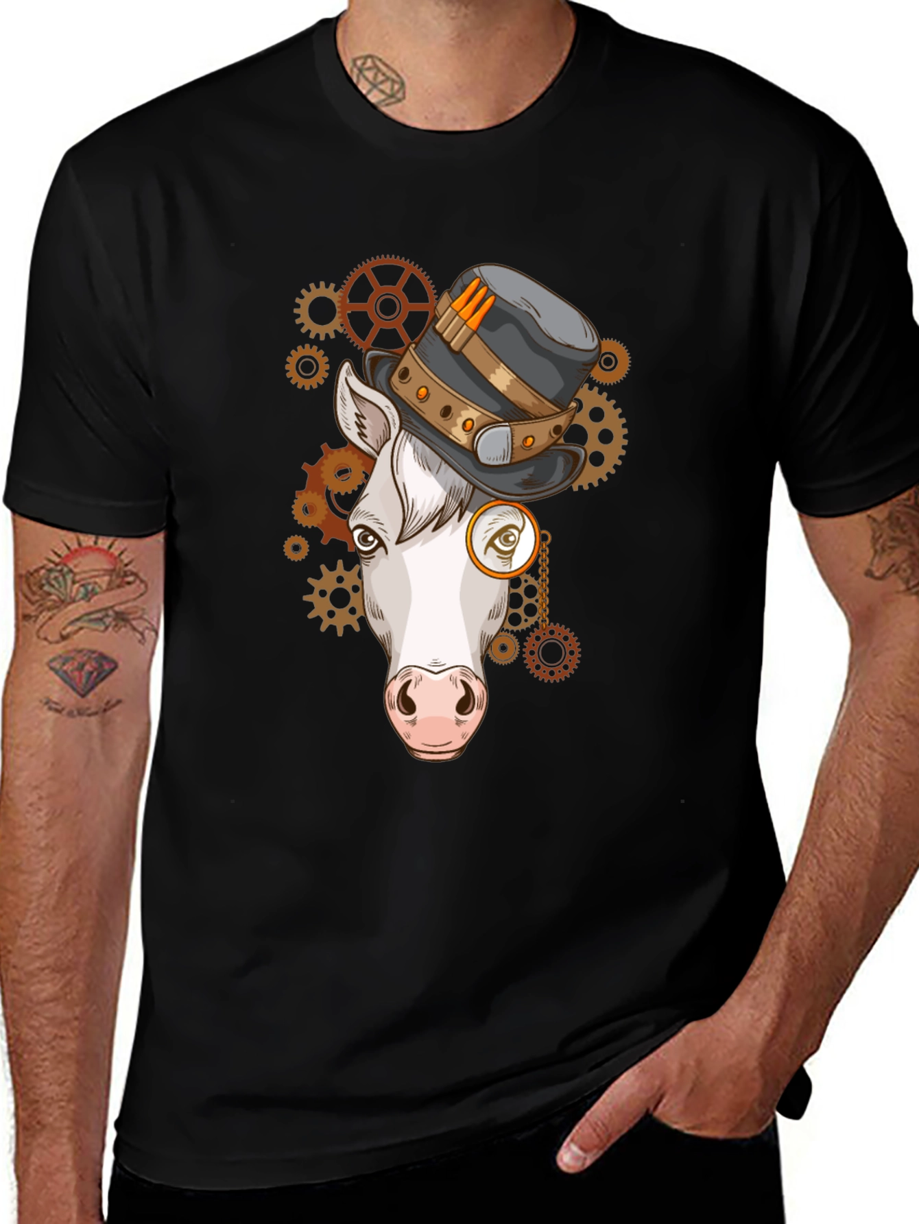 Steampunk Horse T-Shirt - Gears & Gadgets