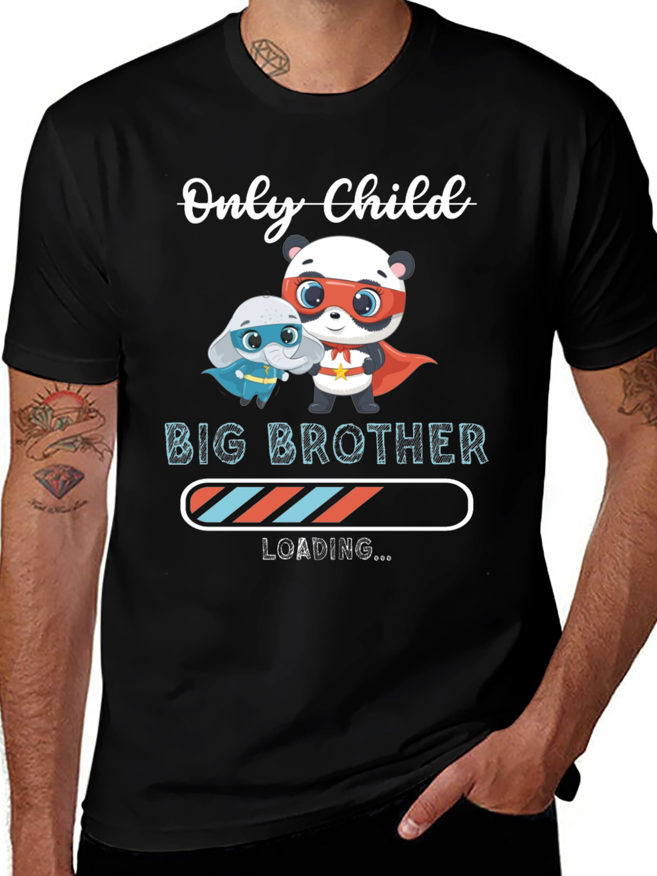 Only Child Big Brother Loading Graphic Tee