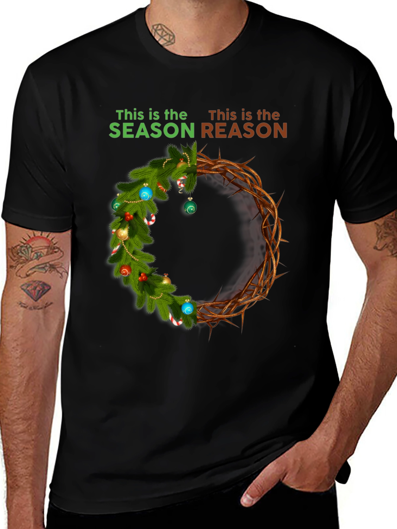 Season Reason T-Shirt - Christmas Crown Graphic Tee