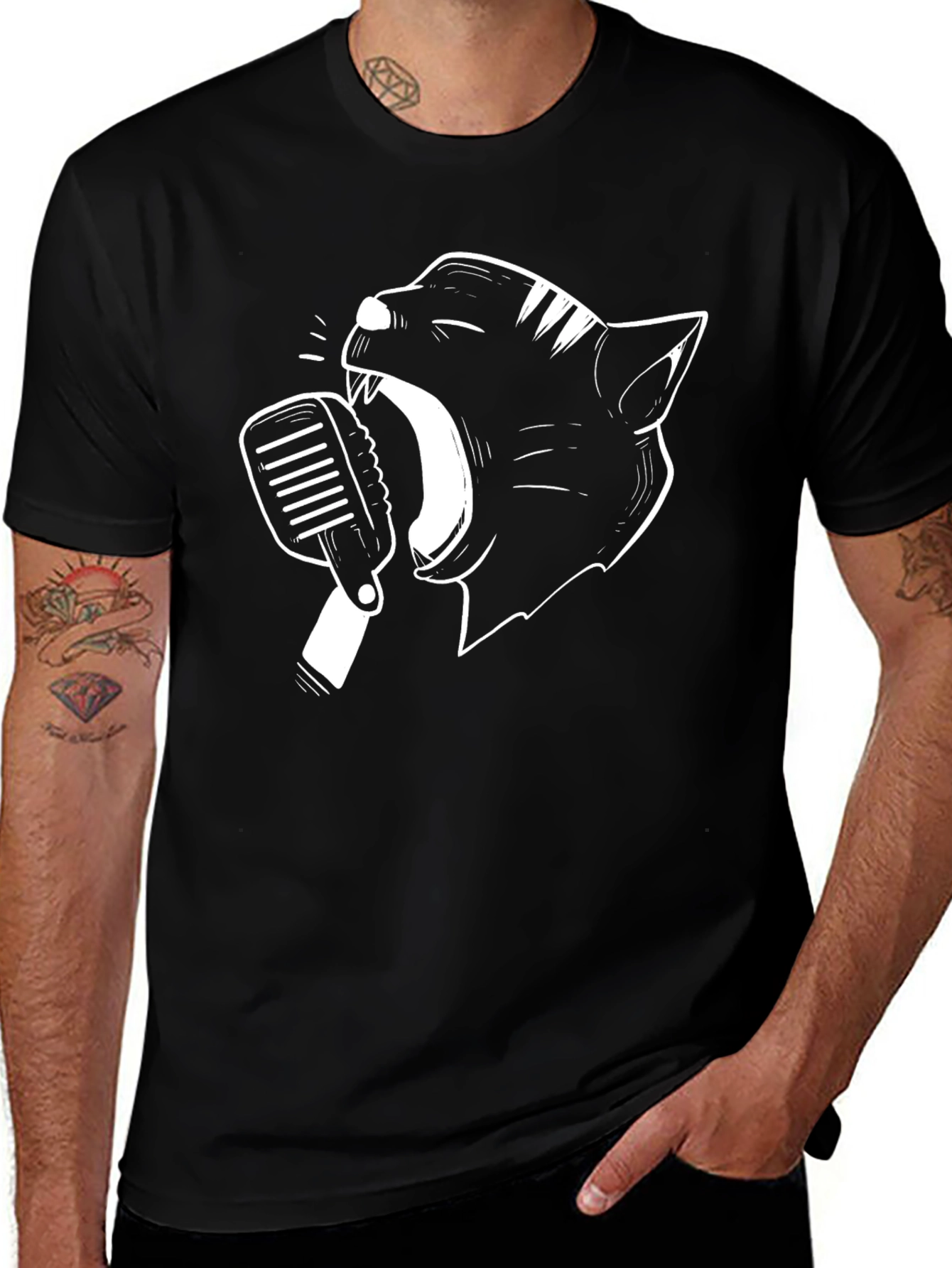Variant 14 of Black Panther Singer T-Shirt - Cool Graphic Tee