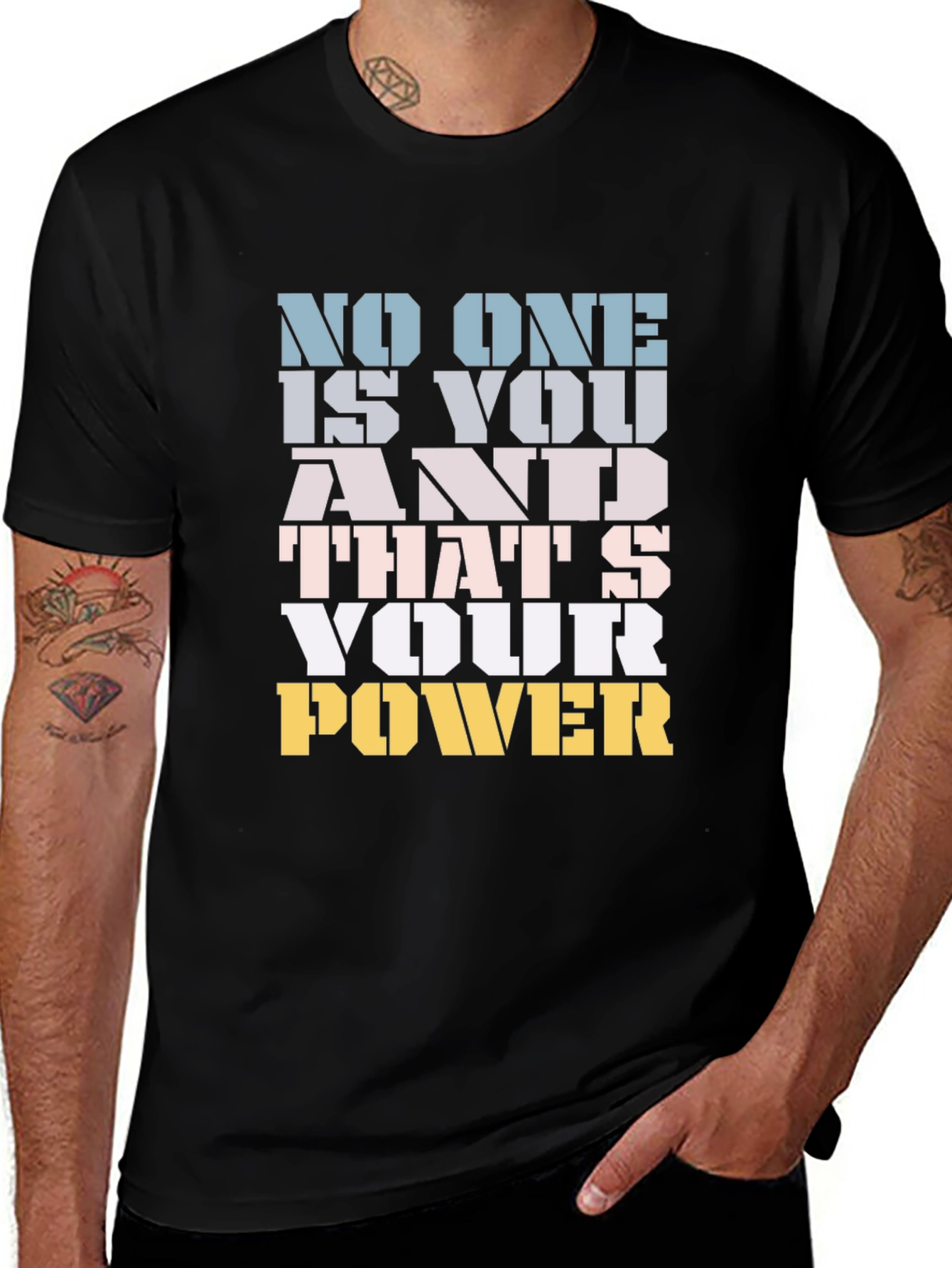 Variant 17 of Motivational "Your Power" Graphic Tee