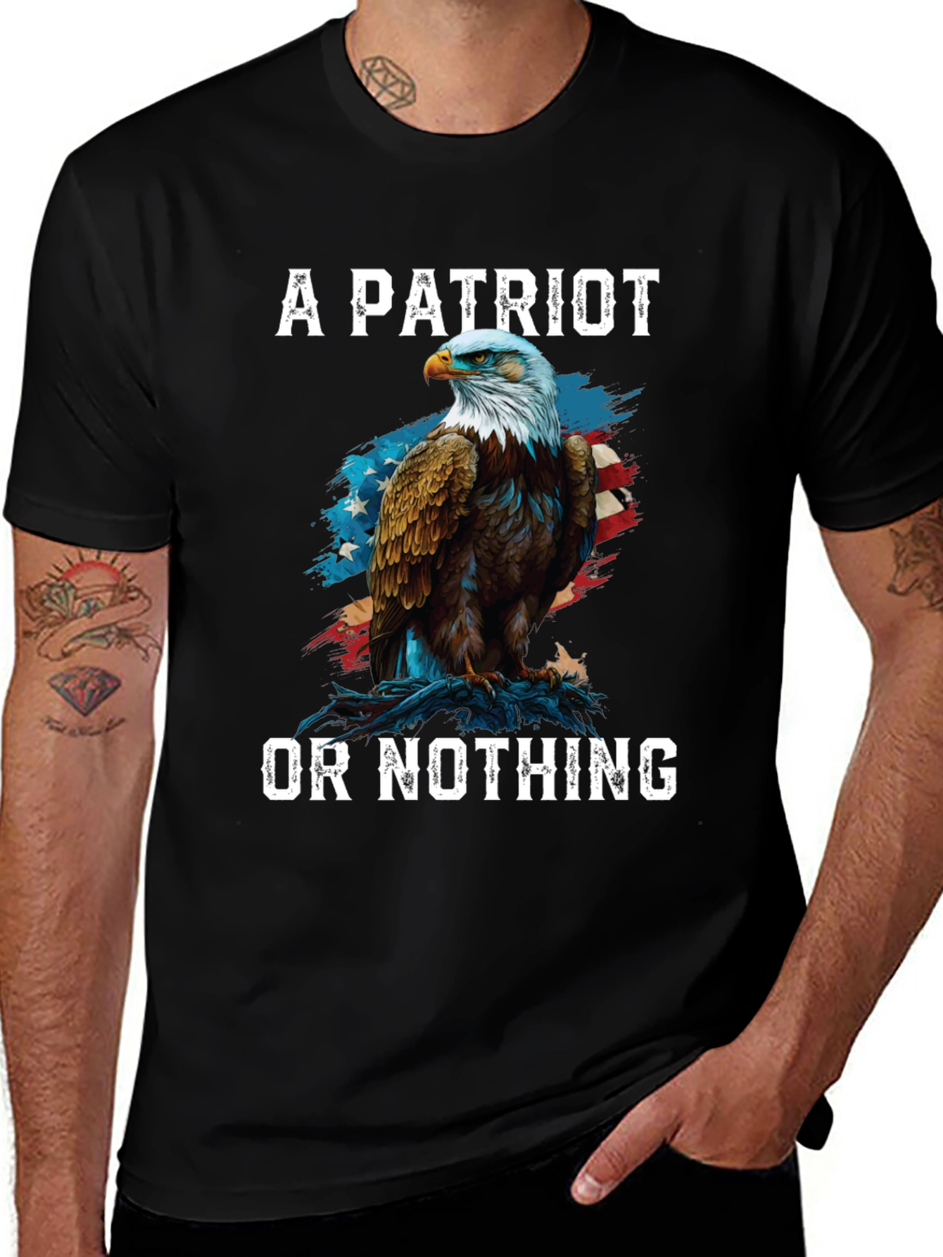 Variant 18 of Patriotic Eagle Graphic T-Shirt