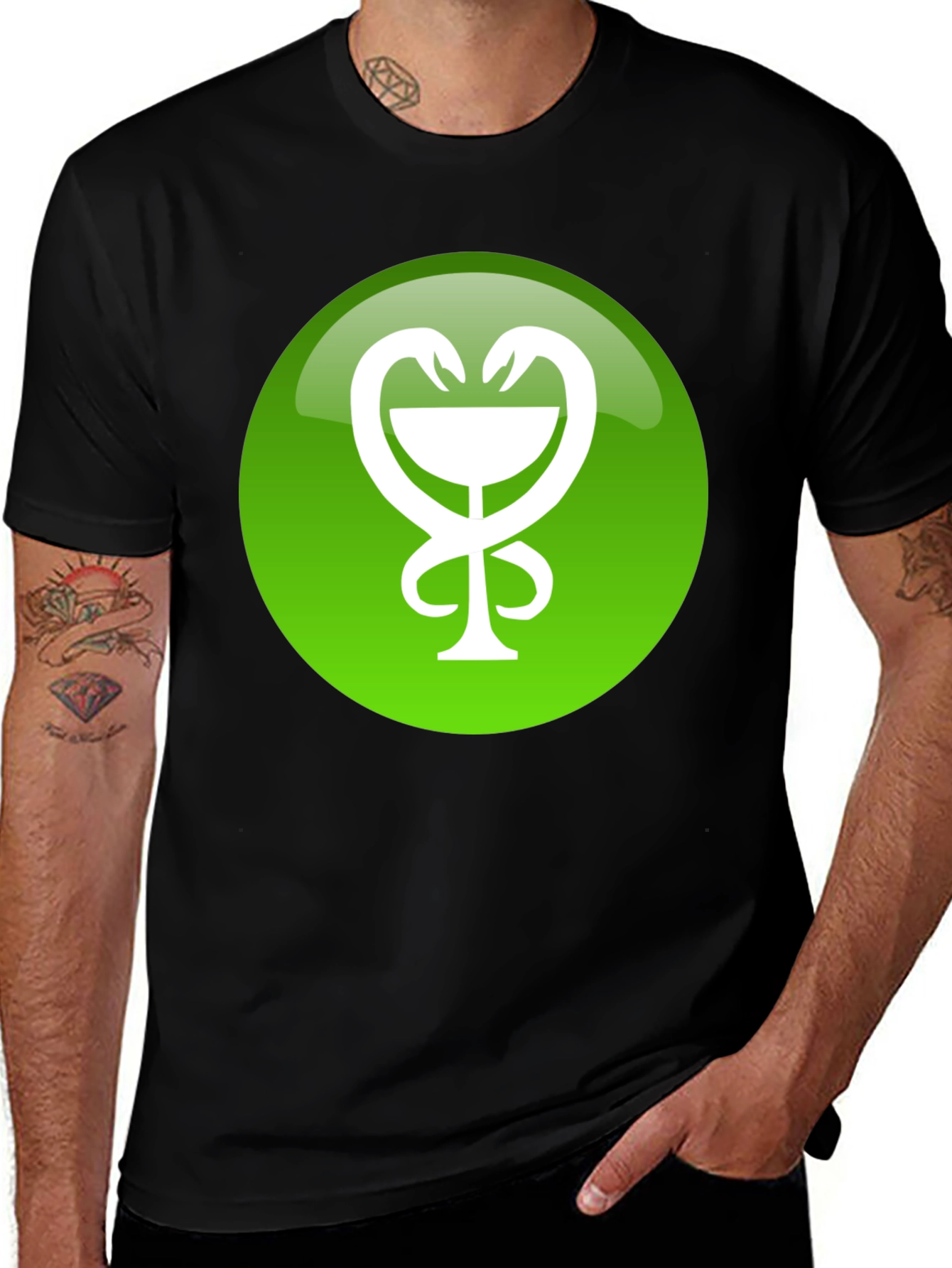 Variant 28 of Pharmacy Symbol Graphic Tee - Green