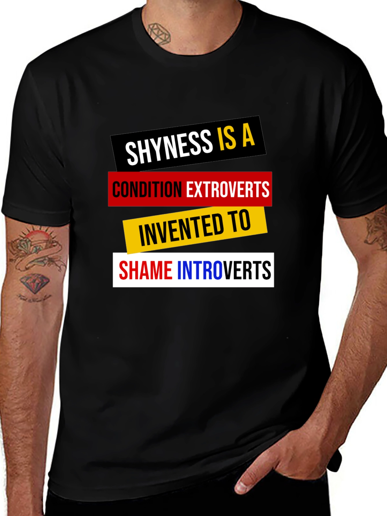 Variant 9 of Introvert Pride T-Shirt: 'Shyness is a Condition' Graphic Tee