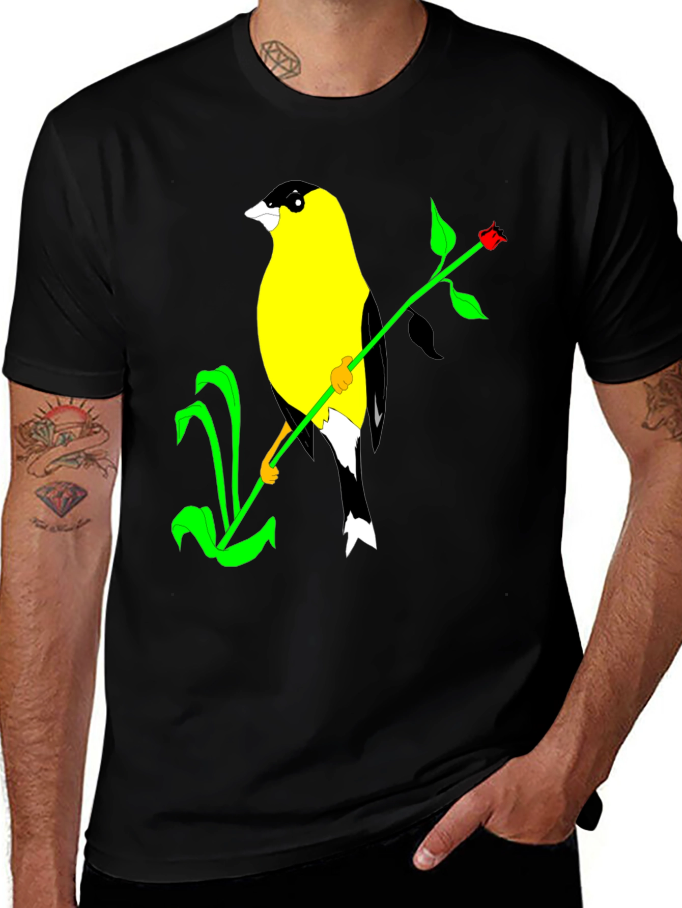 Variant 6 of Bird & Rose Graphic T-Shirt