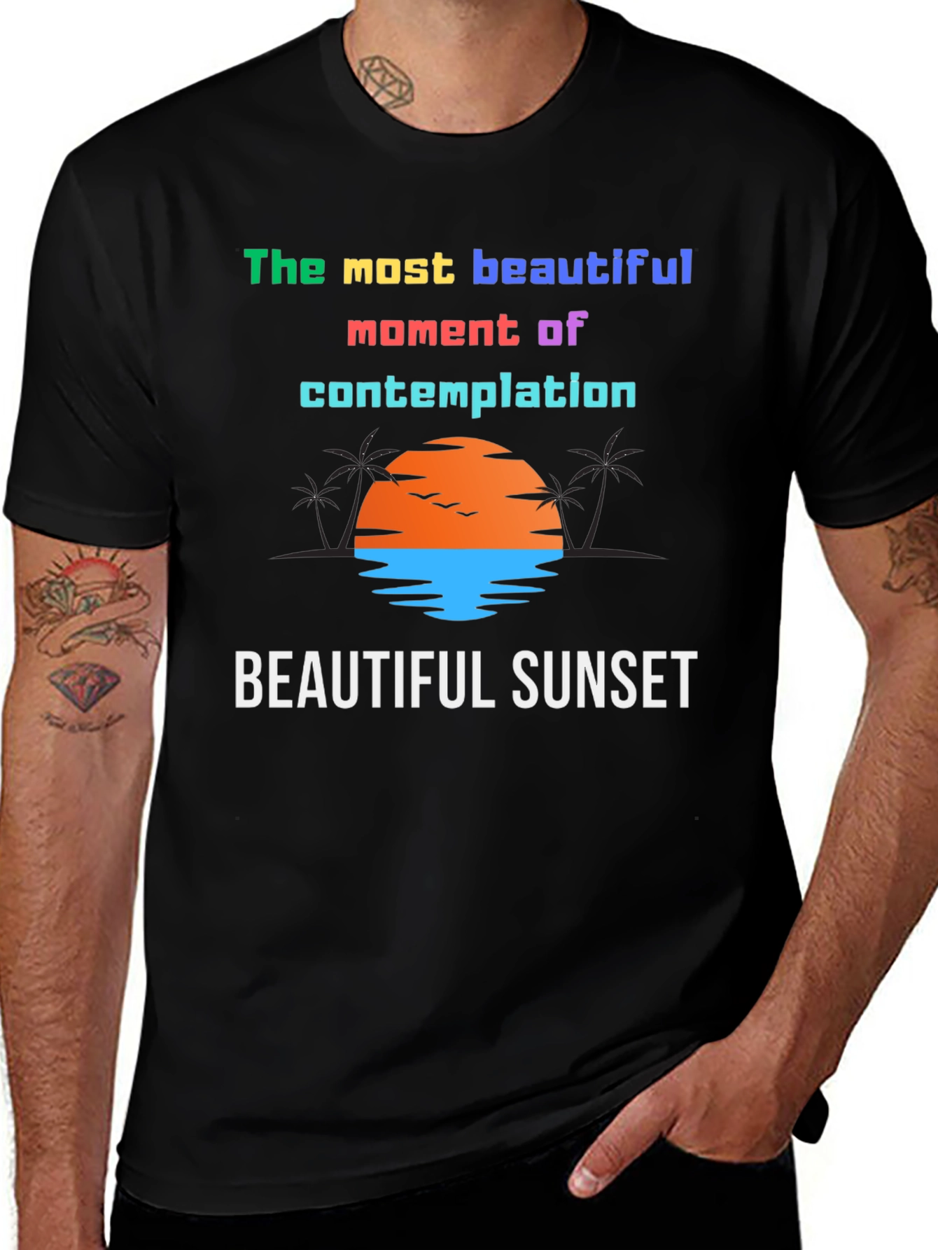 Variant 12 of Beautiful Sunset Graphic T-Shirt