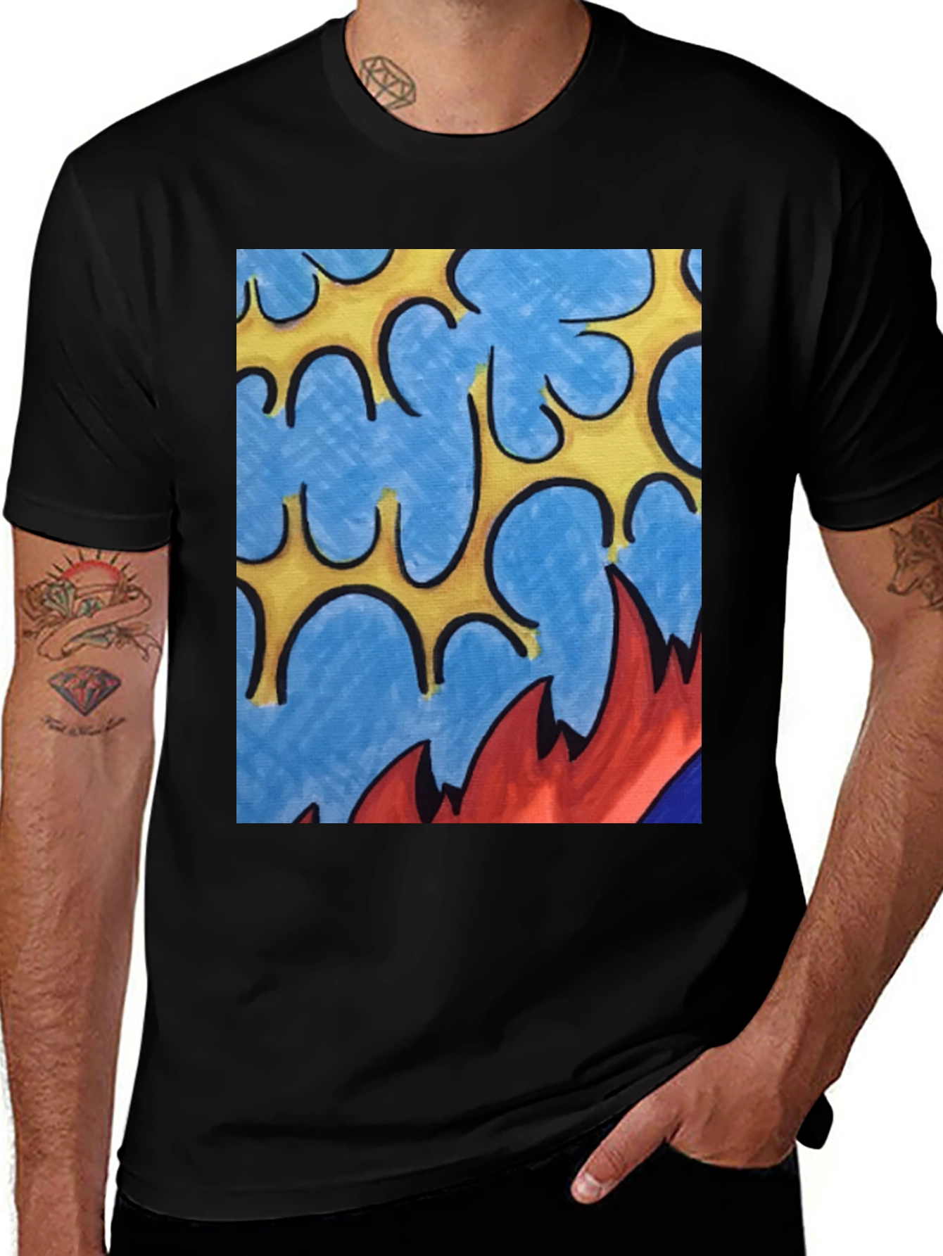 Variant 8 of Abstract Pop Art Graphic Tee