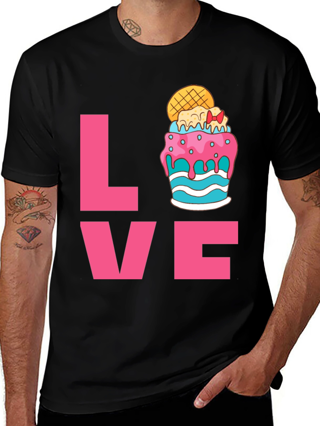 Variant 17 of Love Dessert T-Shirt - Sweet Graphic Tee