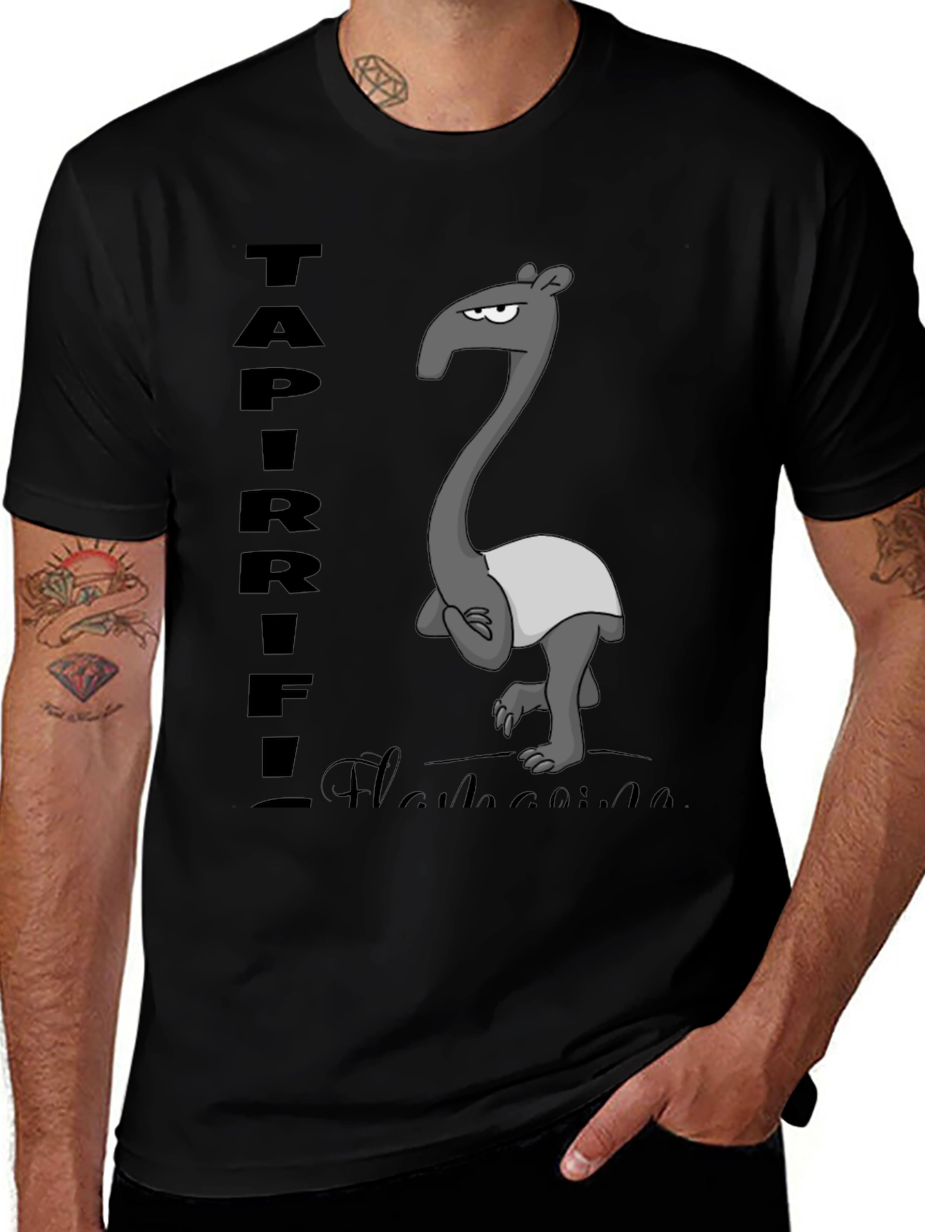 Variant 23 of Tapir T-Shirt - Funny Cartoon Animal Tee