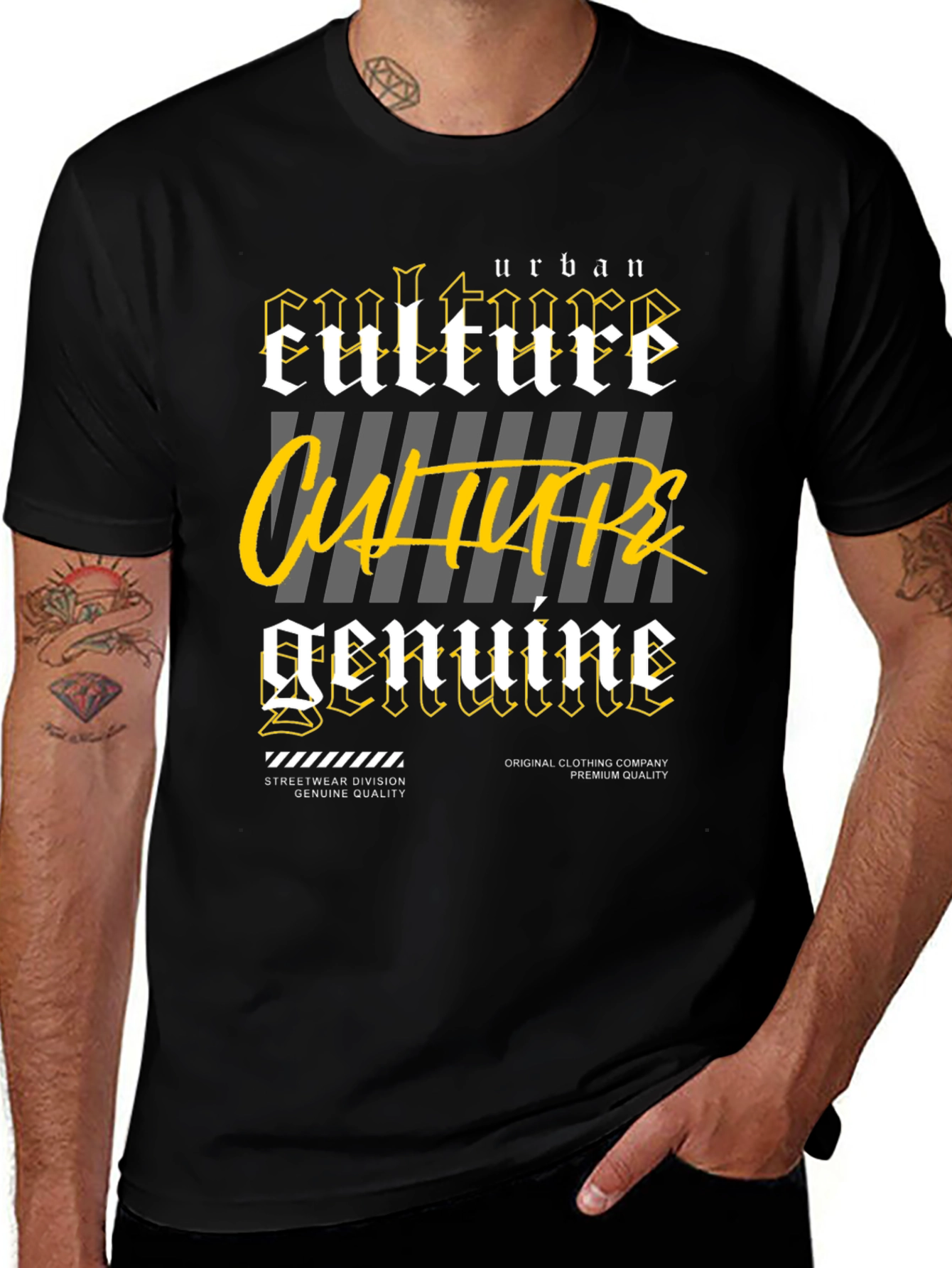 Variant 21 of Urban Culture Graphic Print Men's T-Shirt